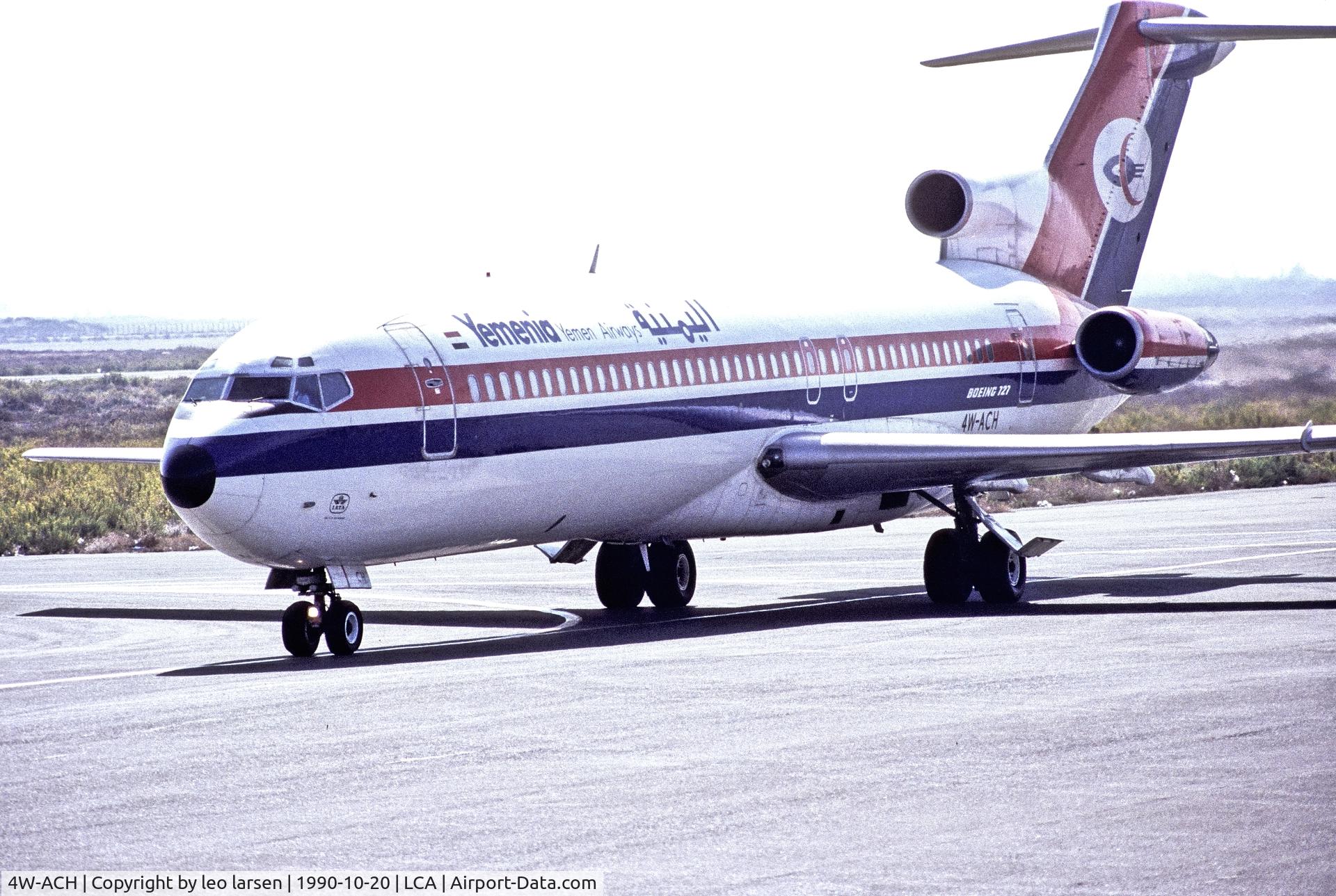 4W-ACH, 1979 Boeing 727-2N8 C/N 21846, Larnaca 20.10.1990
