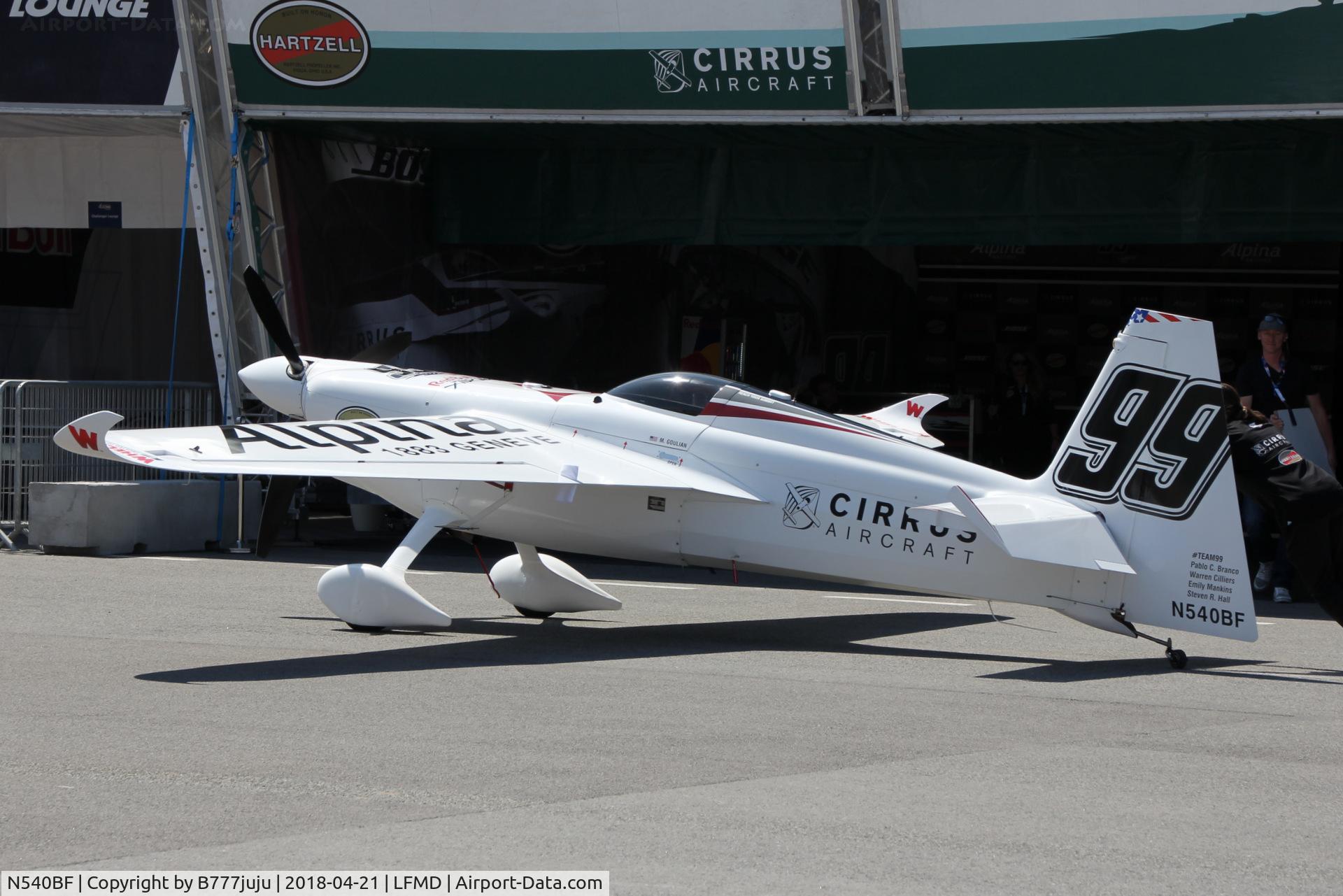 N540BF, 2006 Zivko Edge 540 C/N 0037A, Red Bull air Race Cannes 2018