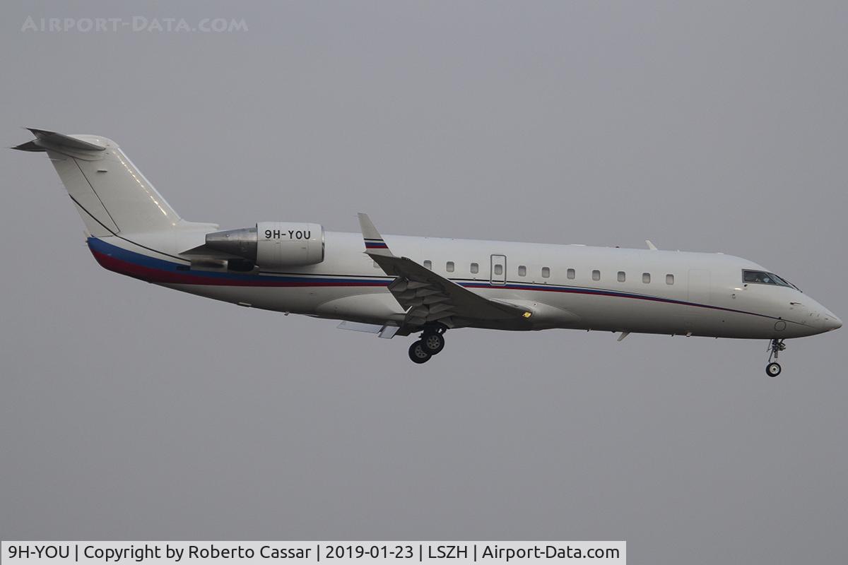 9H-YOU, 2008 Bombardier Challenger 850 (CL-600-2B19) C/N 8085, Zurich Kloten