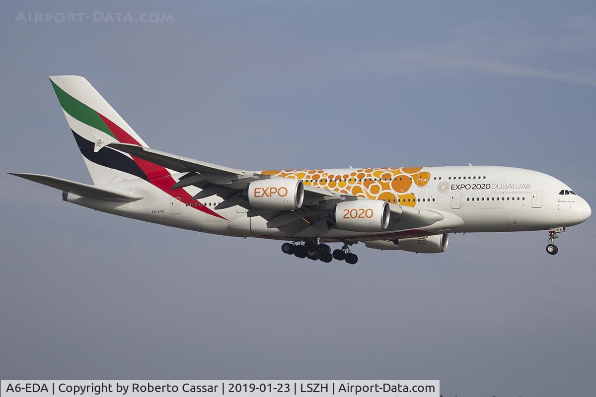 A6-EDA, 2007 Airbus A380-861 C/N 011, Zurich Kloten