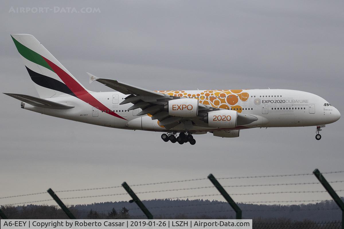 A6-EEY, 2014 Airbus A380-861 C/N 157, Zurich Kloten