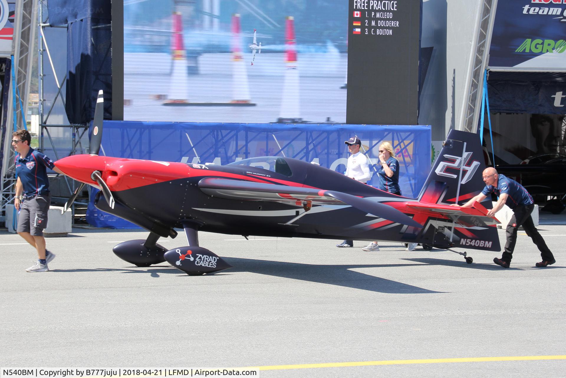 N540BM, 2007 Zivko Edge 540 C/N 0039A, Red Bull Air Race Cannes 2018