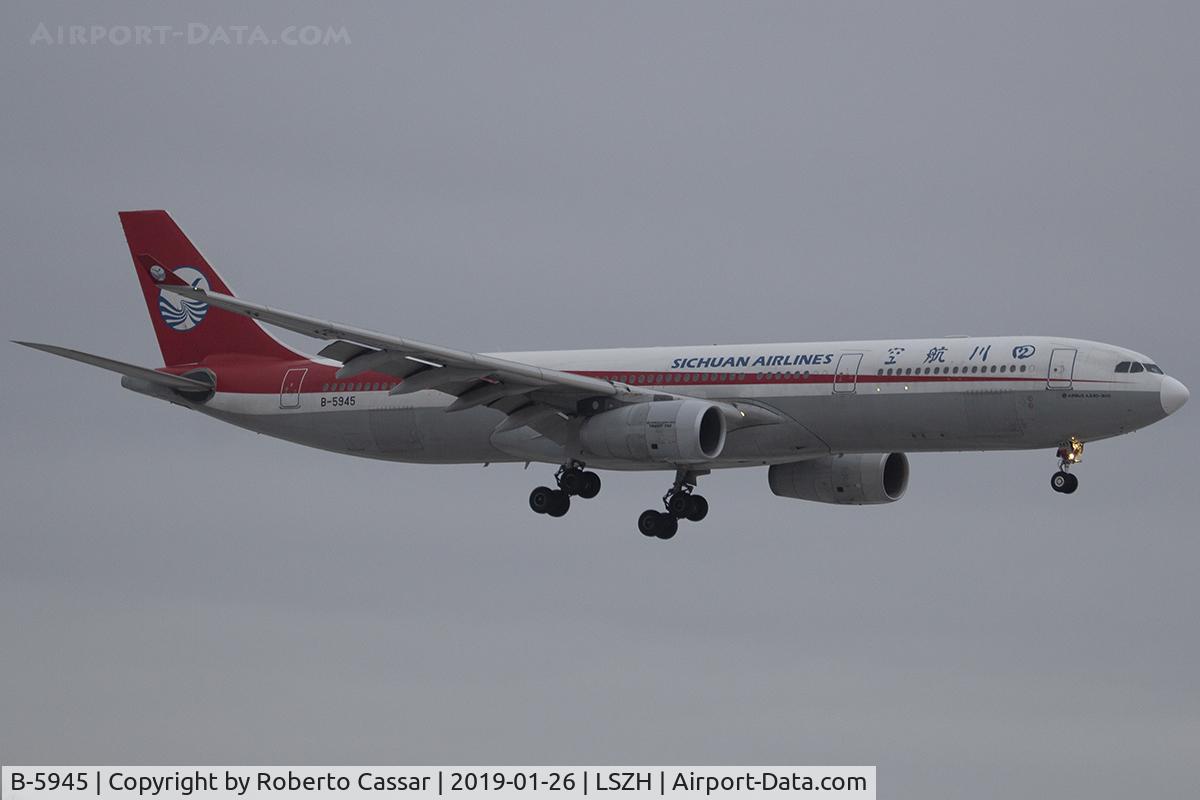 B-5945, 2014 Airbus A330-343 C/N 1528, Zurich Kloten