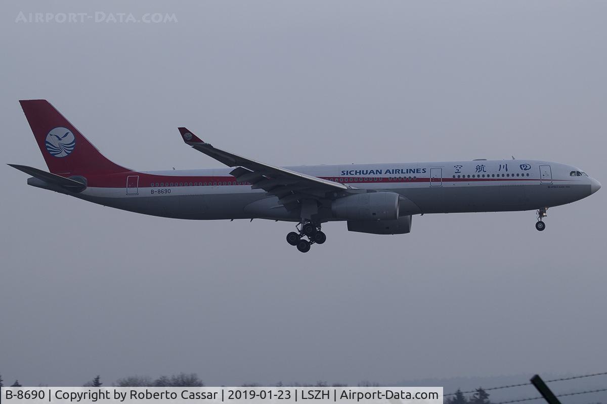 B-8690, 2017 Airbus A330-343 C/N 1825, Zurich Kloten