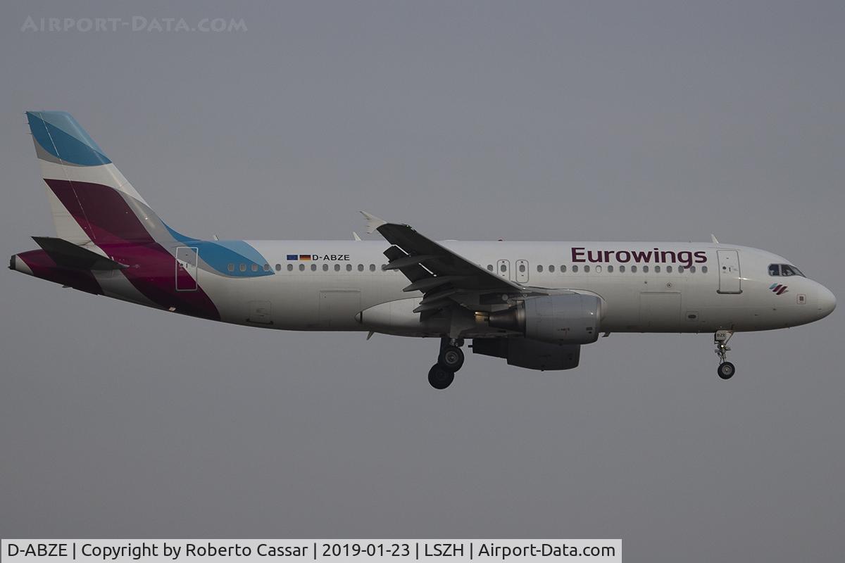 D-ABZE, 2008 Airbus A320-216 C/N 3464, Zurich Kloten