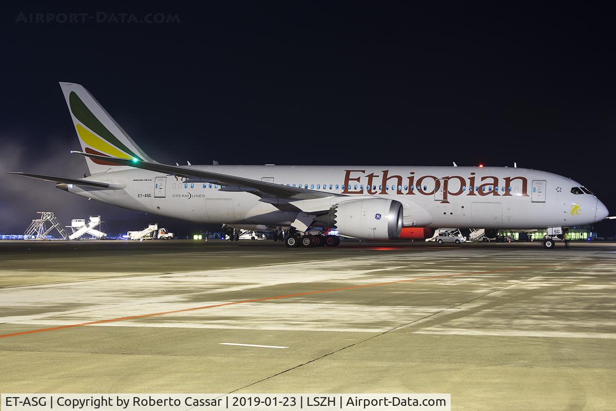 ET-ASG, 2014 Boeing 787-8 Dreamliner C/N 36111, Zurich Kloten