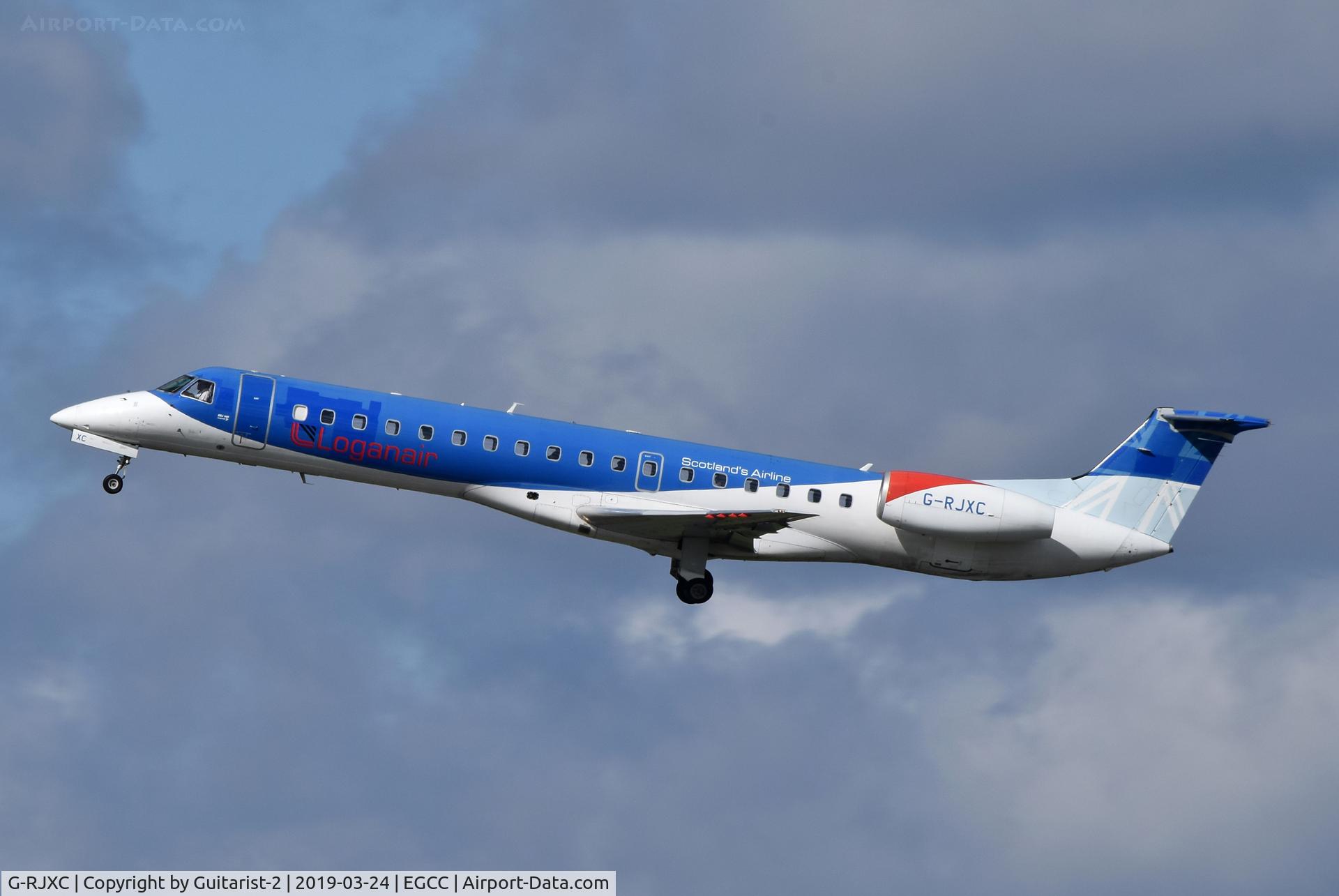 G-RJXC, 1999 Embraer EMB-145EP (ERJ-145EP) C/N 145153, At Manchester