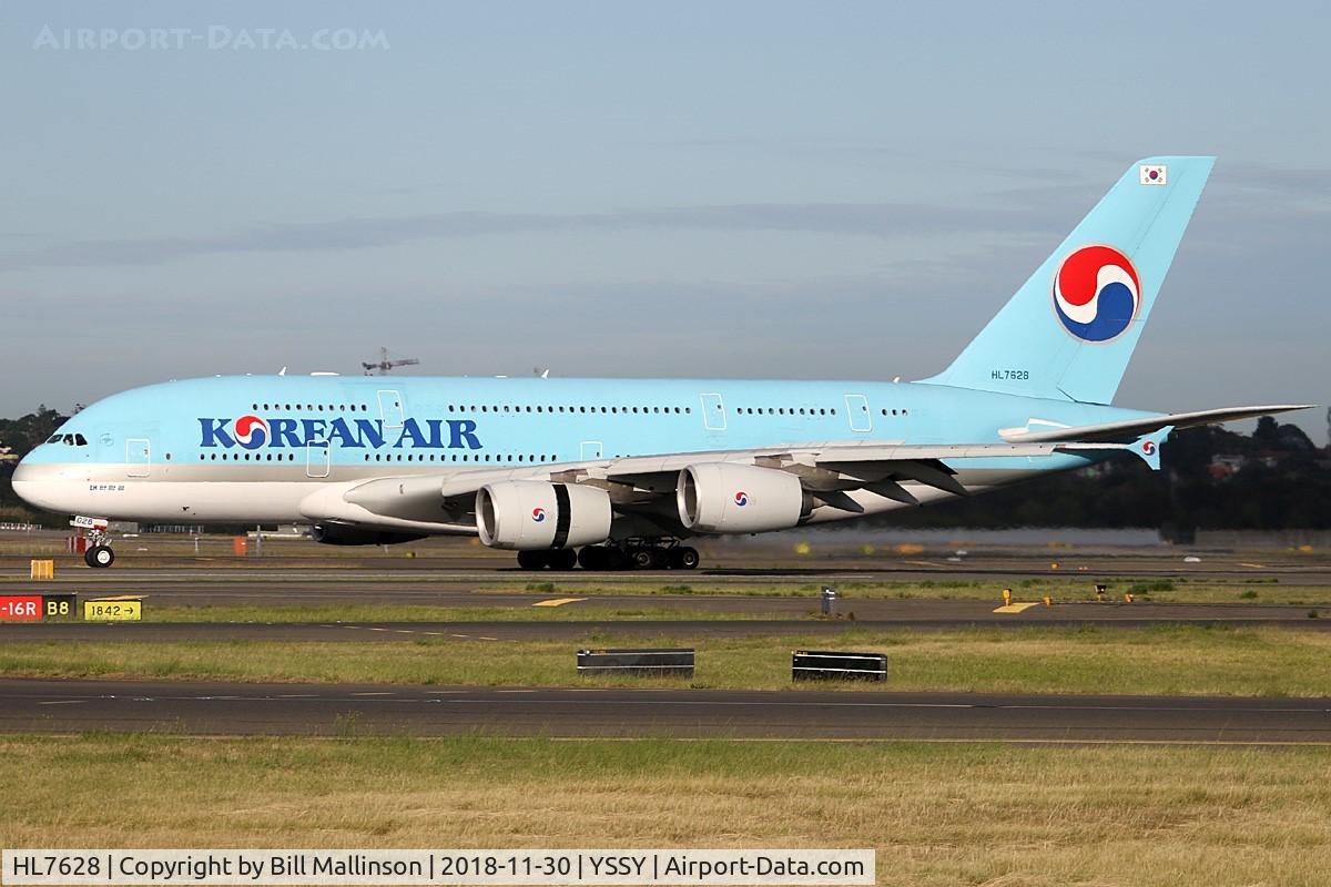 HL7628, 2014 Airbus A380-861 C/N 156, on 16R