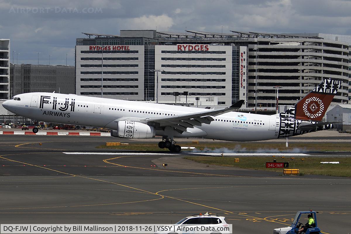 DQ-FJW, 2015 Airbus A330-343 C/N 1692, onto 16R