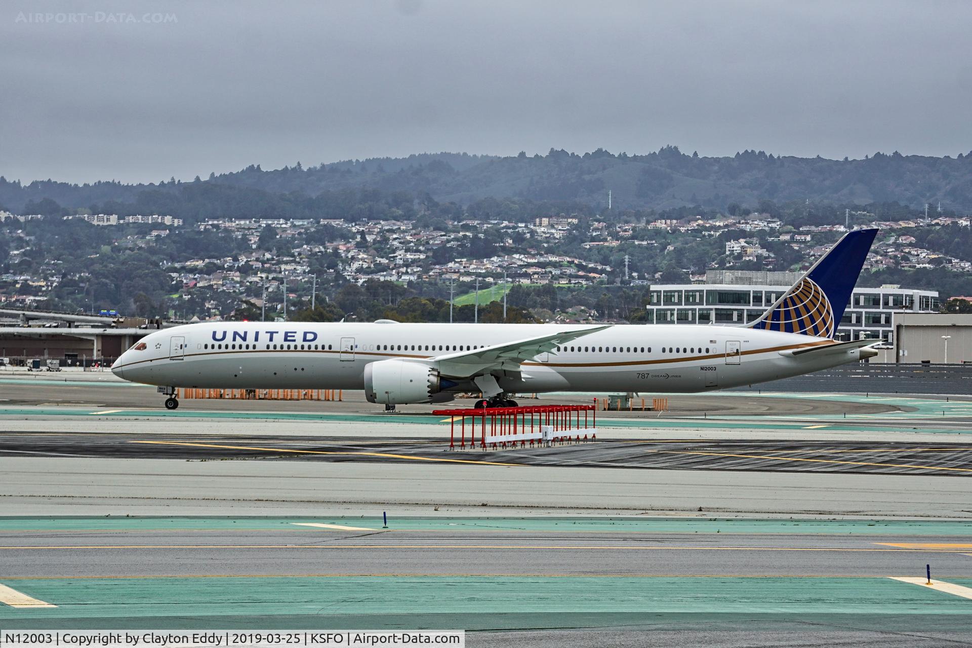 N12003, 2018 Boeing 787-10 Dreamliner Dreamliner C/N 40935, SFO 2019.