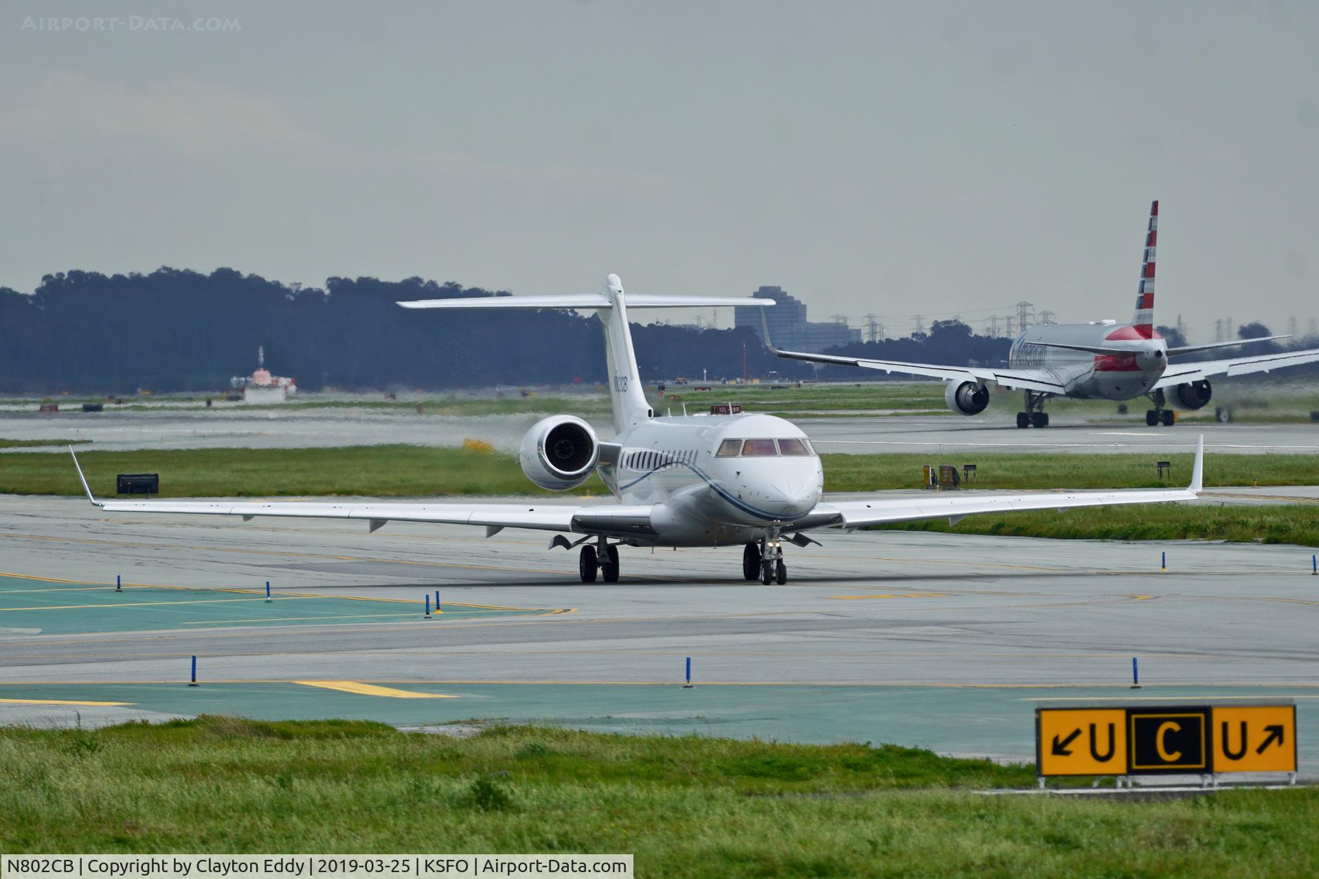 N802CB, 1999 Bombardier BD-700-1A10 Global Express C/N 9041, SFO 2019.