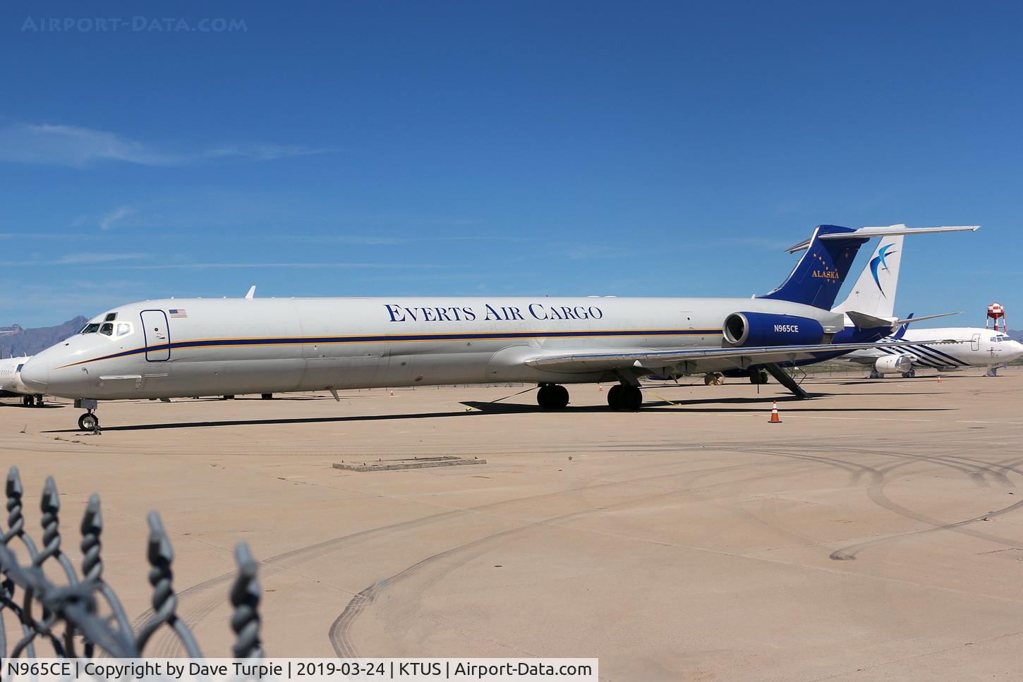 N965CE, 1992 McDonnell Douglas MD-83 (DC-9-83) C/N 53079, Formerly with Alaska Airlines as N965AS.