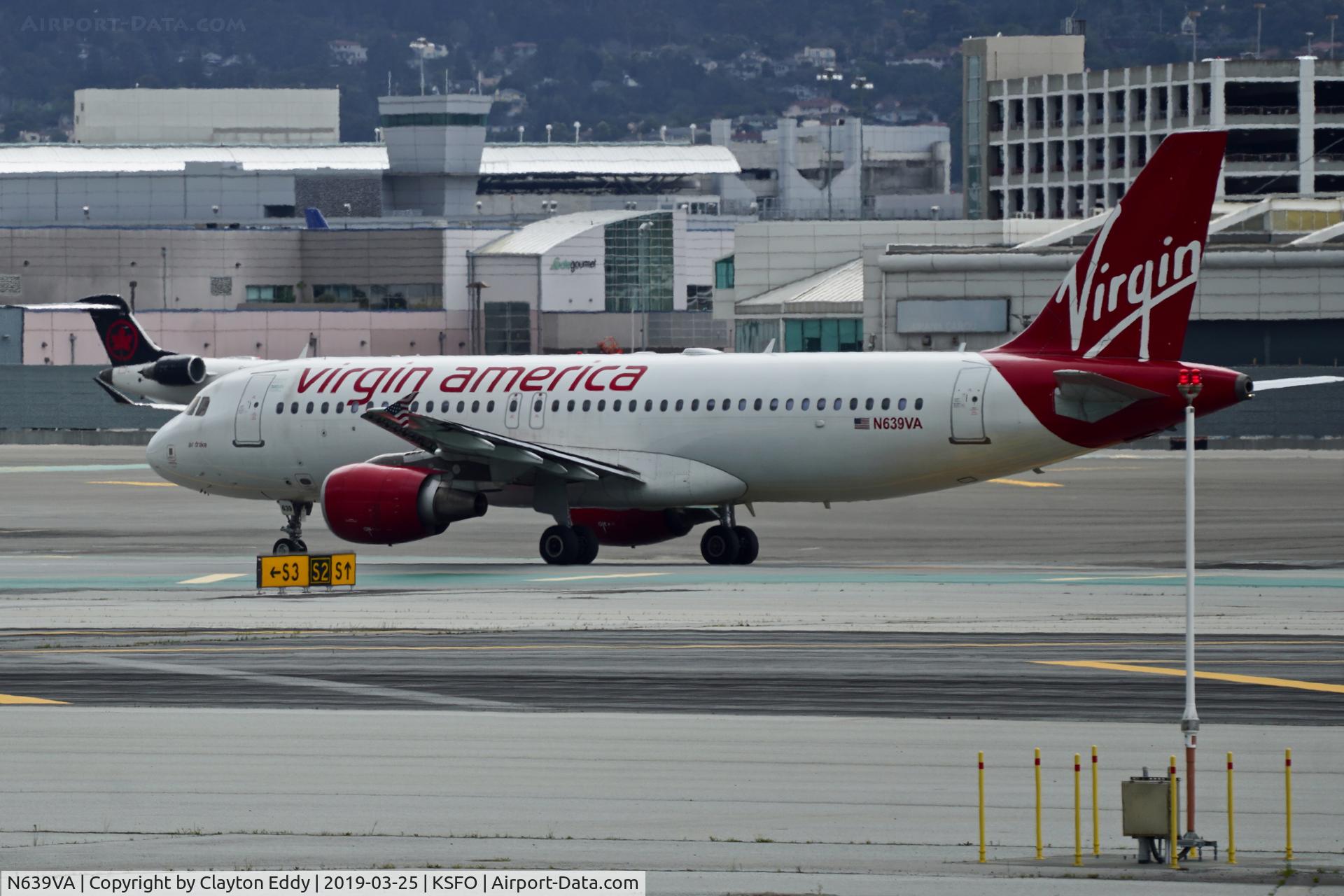 N639VA, 2007 Airbus A320-214 C/N 3016, SFO 2019.