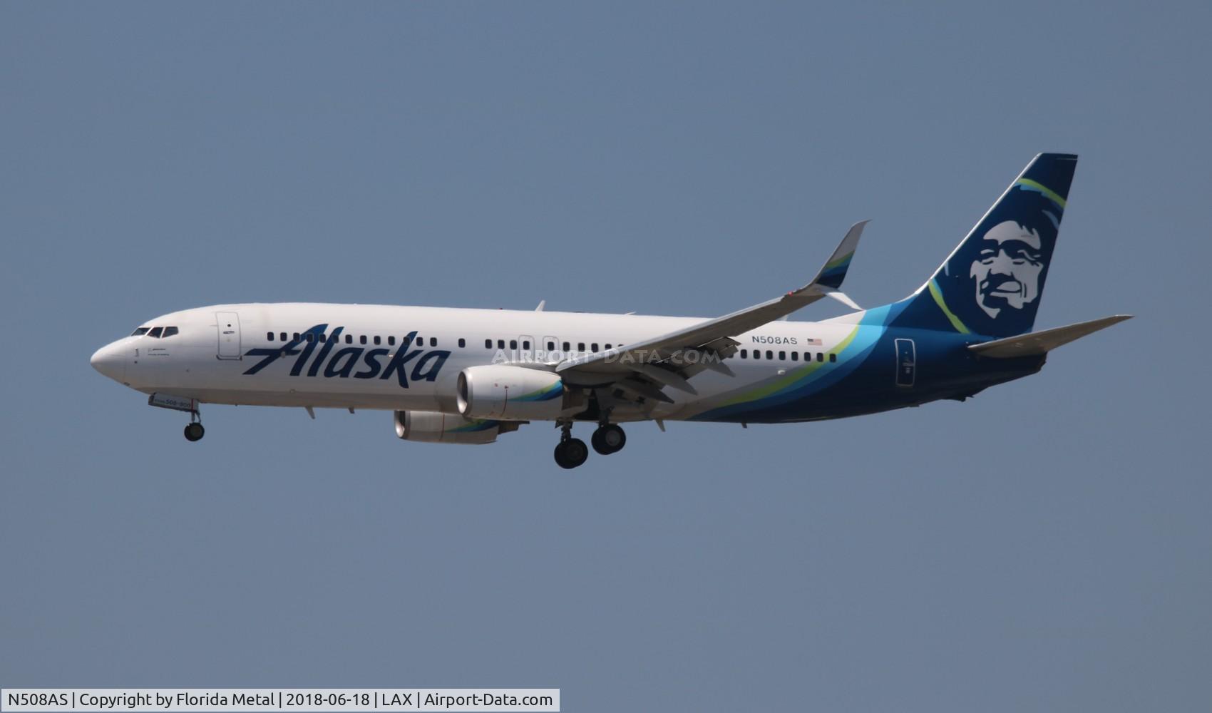 N508AS, 2008 Boeing 737-890 C/N 35691, Alaska