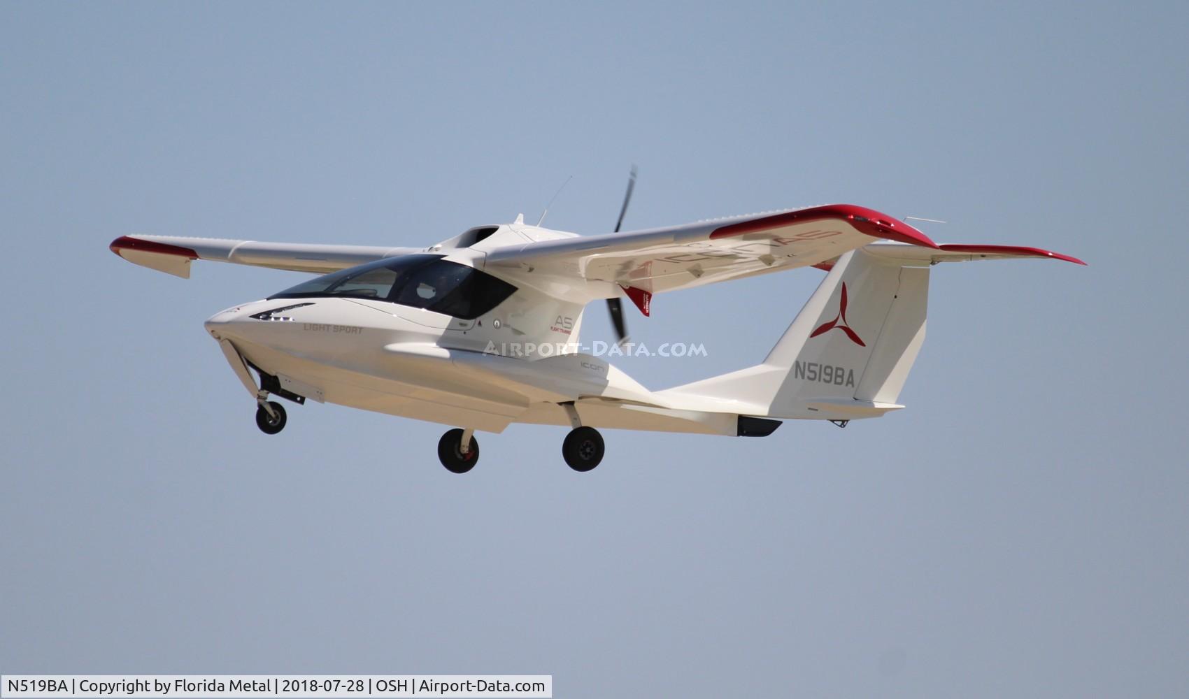 N519BA, 2016 ICON Aircraft A5 C/N 00013, Icon A5
