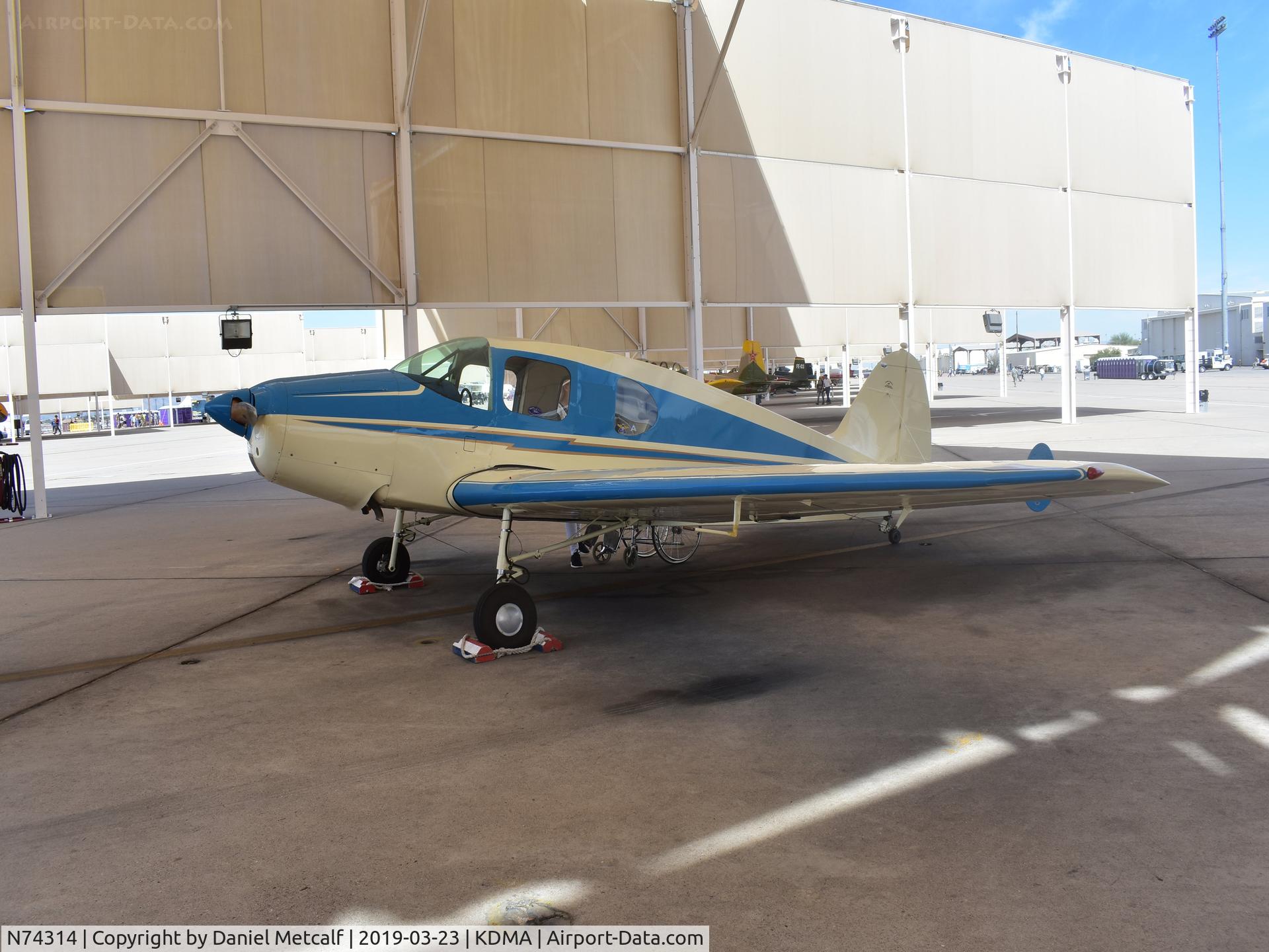 N74314, 1947 Bellanca 14-13-2 Cruisair Senior C/N 1427, Seen at the Thunder & Lightning Over Arizona Air Show