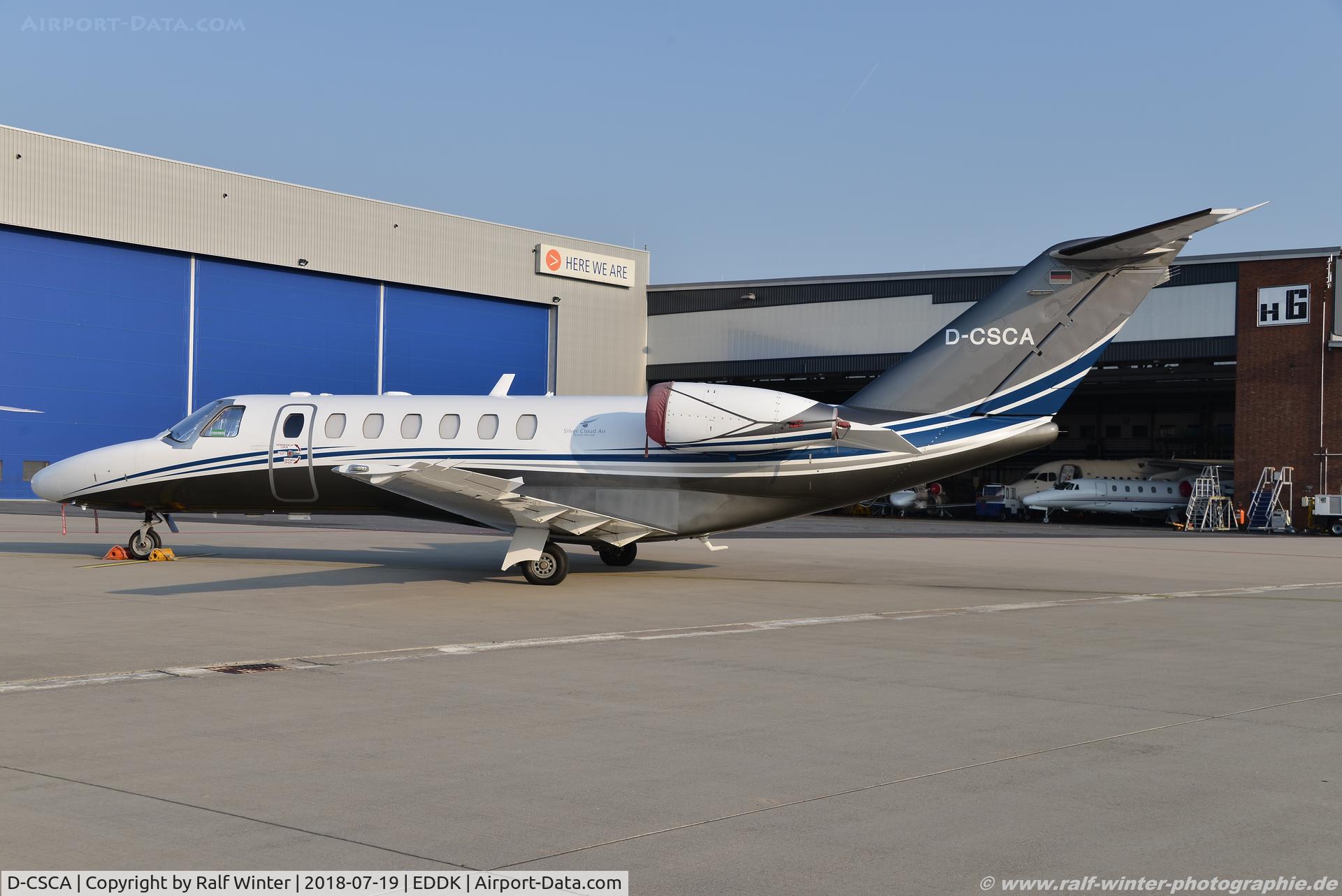 D-CSCA, 2012 Cessna 525B CitationJet CJ3 C/N 525B-0378, Cessna 525B CitatioJet CJ3 - SCR Silver Cloud Air - 525B0378 - D-CSCA - 19.07.2018 - CGN