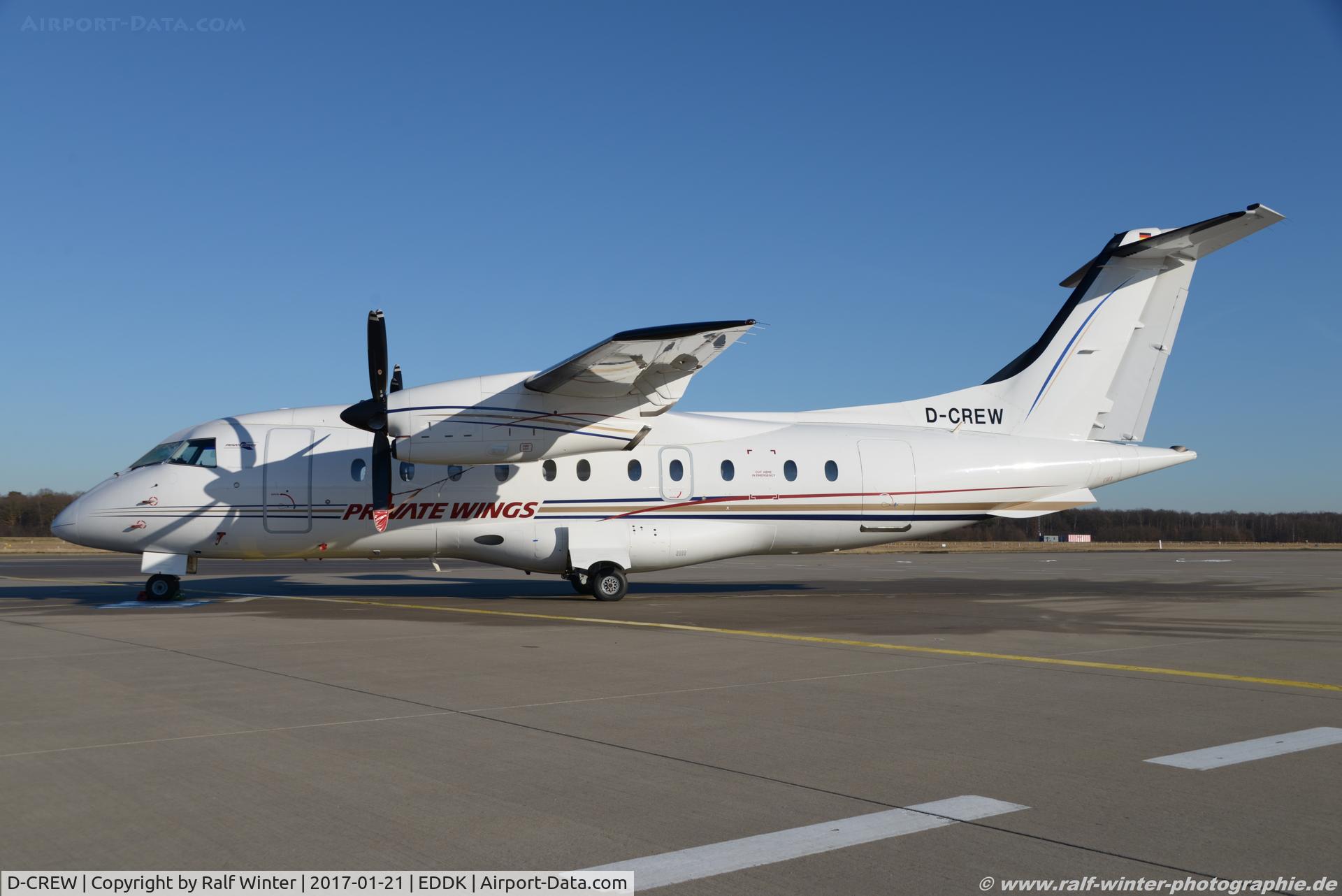 D-CREW, 1999 Dornier 328-110 C/N 3113, Dornier Do-328-110 - 8W PWF Private Wings Flugcharter - 3113 - D-CREW - 21.01.2017 - CGN