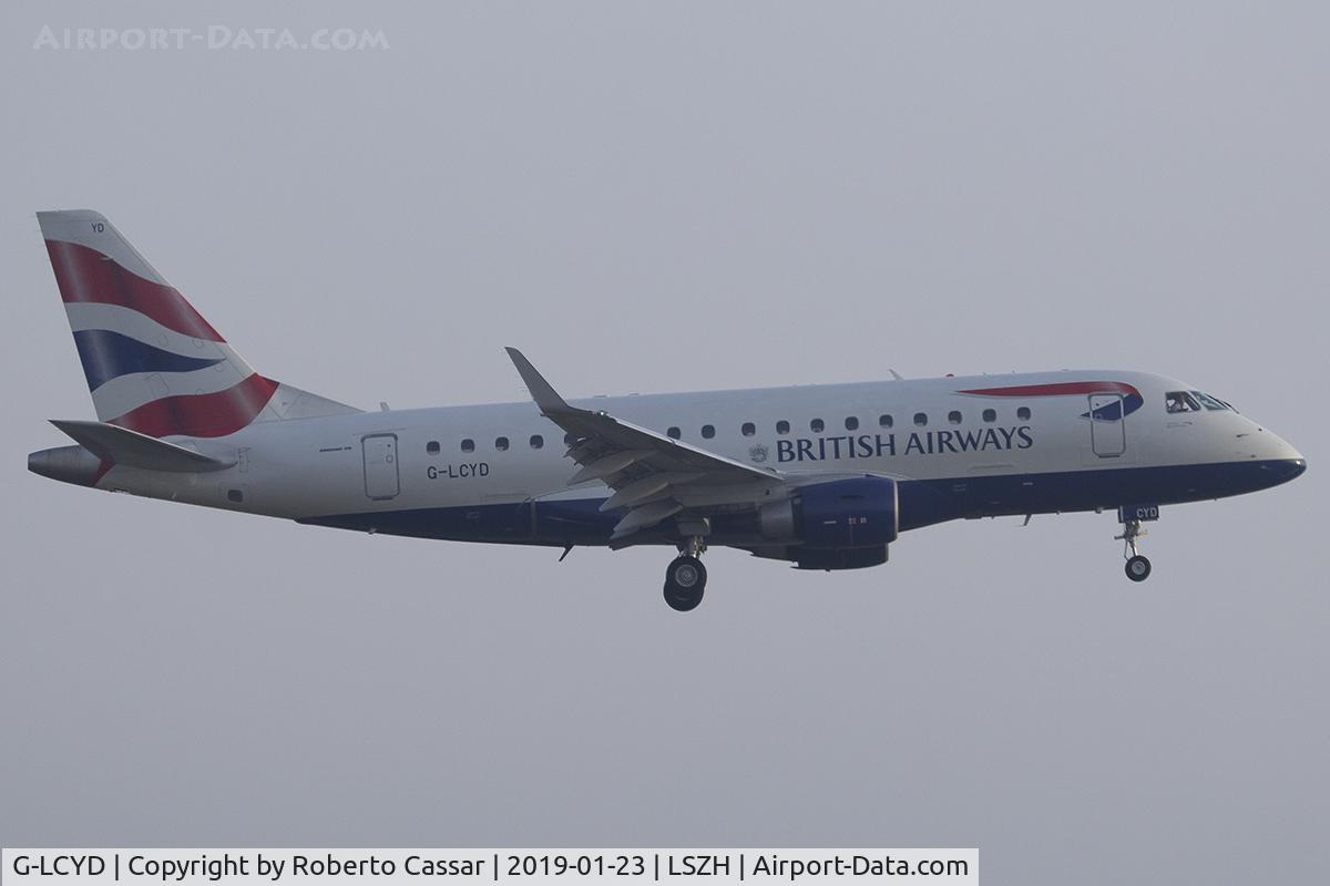 G-LCYD, 2009 Embraer 170STD (ERJ-170-100STD) C/N 17000294, Zurich - Kloten
