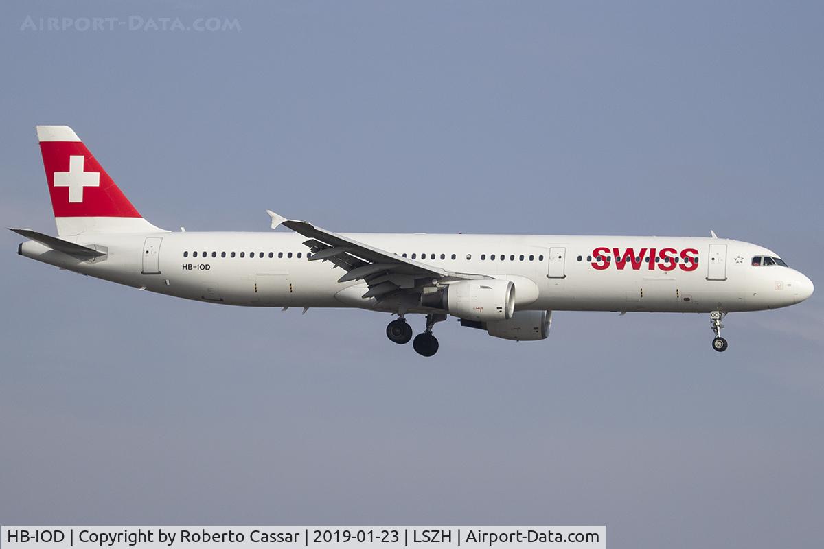 HB-IOD, 1995 Airbus A321-111 C/N 522, Zurich - Kloten