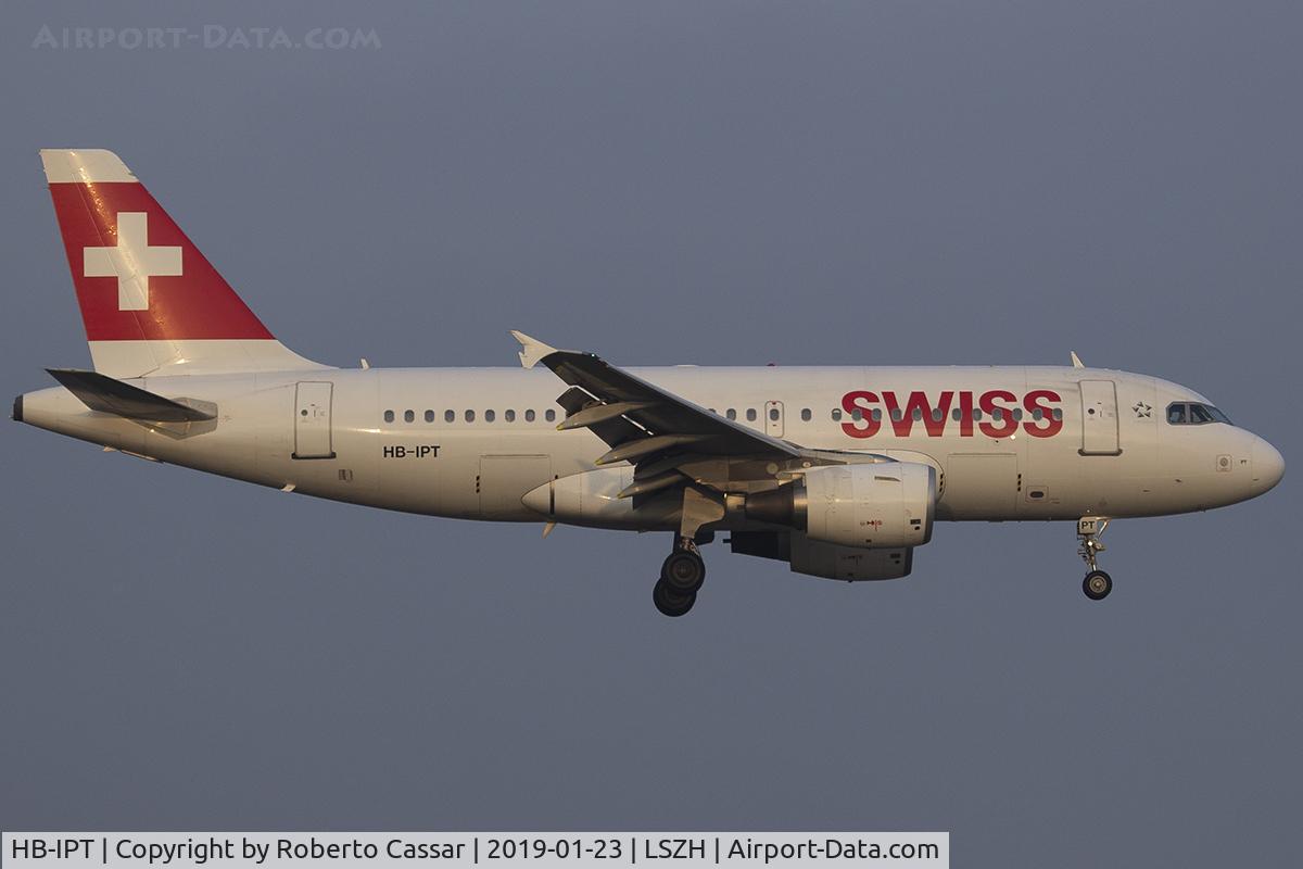 HB-IPT, 1997 Airbus A319-112 C/N 727, Zurich - Kloten