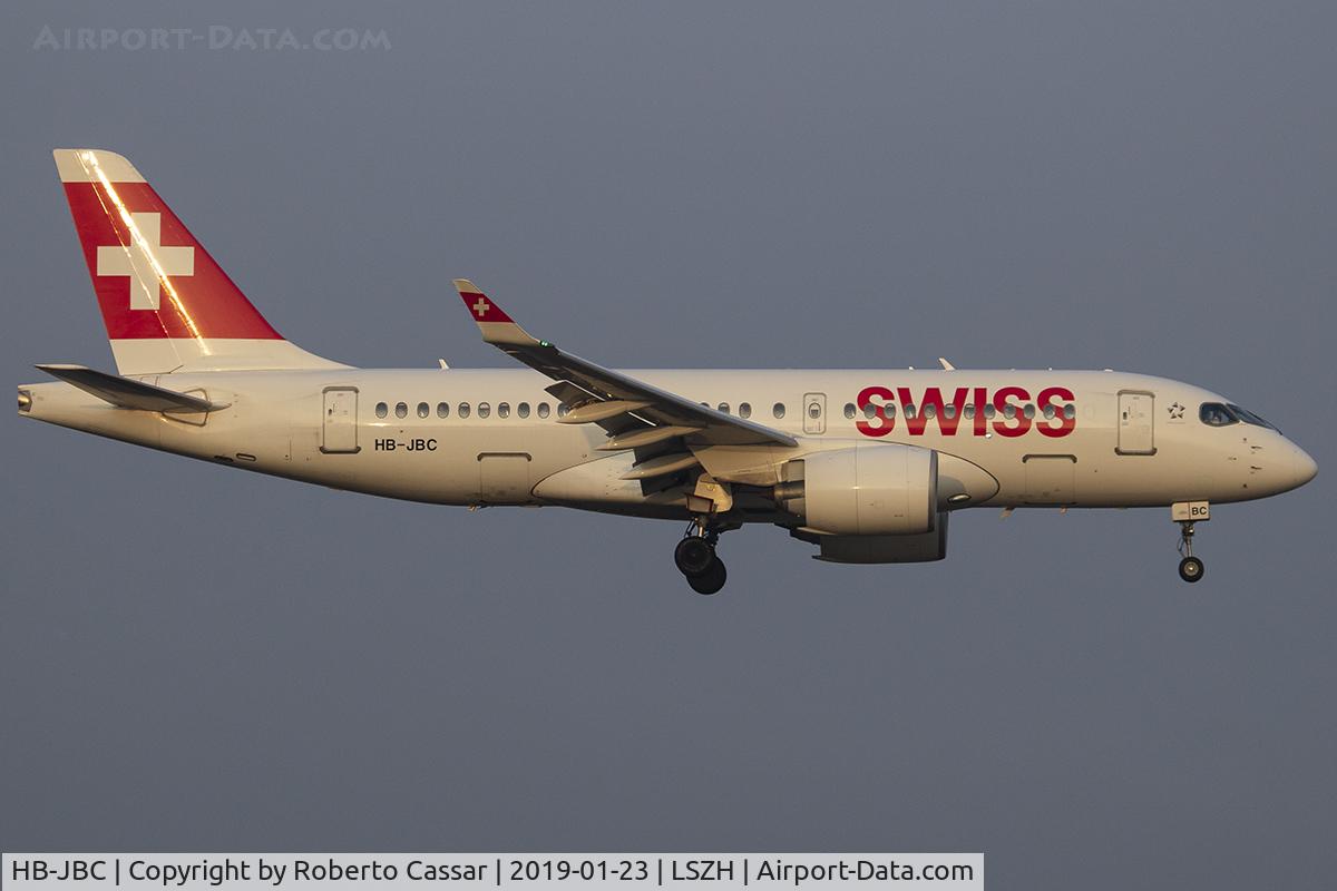 HB-JBC, 2016 Bombardier CSeries CS100 (BD-500-1A10) C/N 50012, Zurich - Kloten