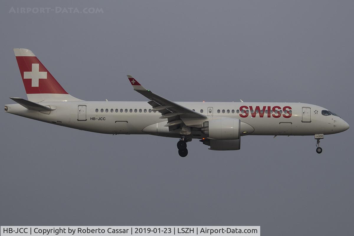 HB-JCC, 2017 Bombardier CSeries CS300 (BD-500-1A11) C/N 55012, Zurich - Kloten