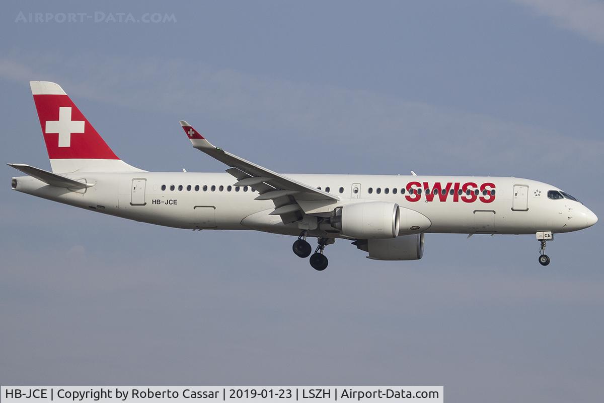 HB-JCE, 2017 Bombardier CSeries CS300 (BD-500-1A11) C/N 55014, Zurich - Kloten