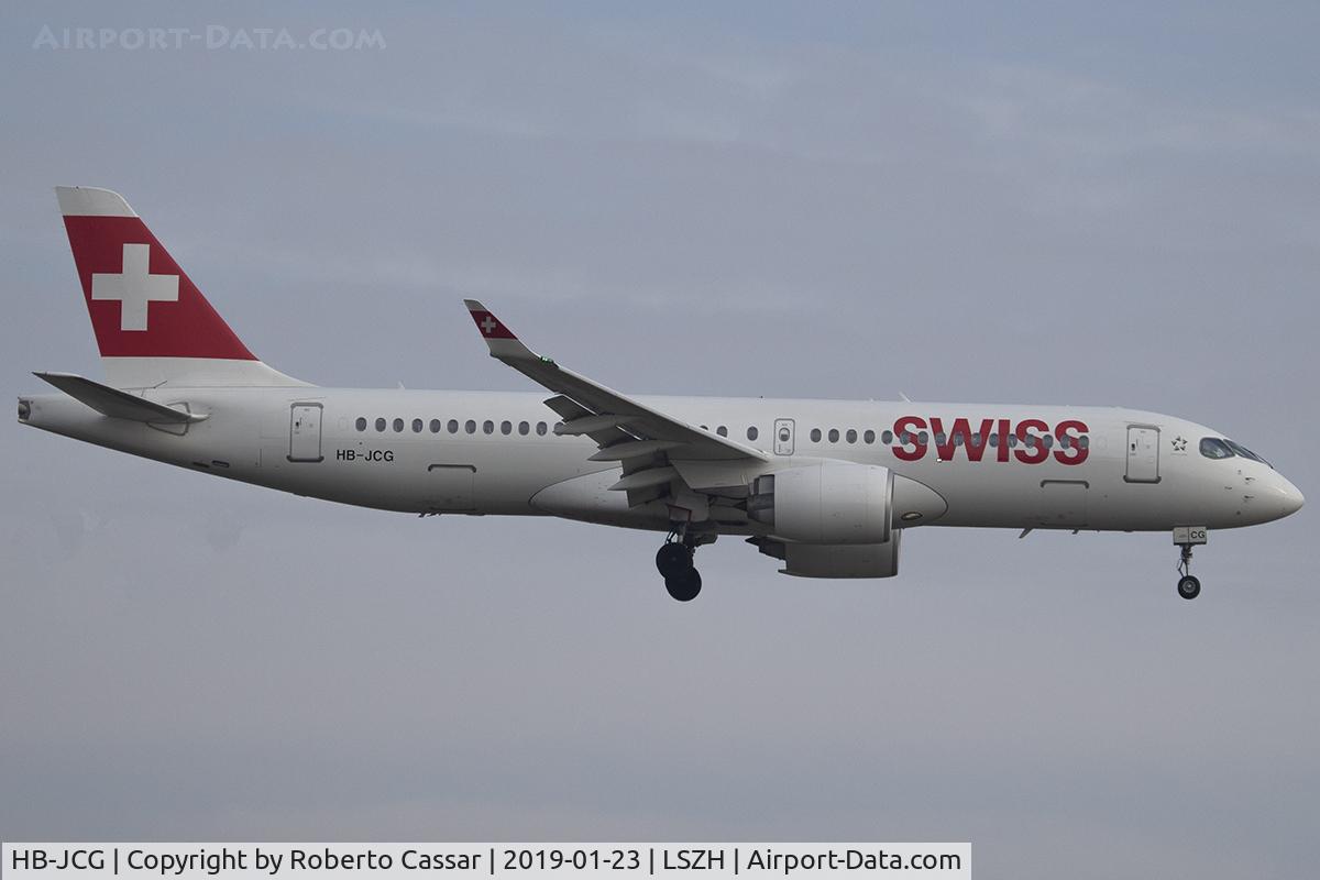HB-JCG, 2017 Bombardier CSeries CS300 (BD-500-1A11) C/N 55020, Zurich - Kloten