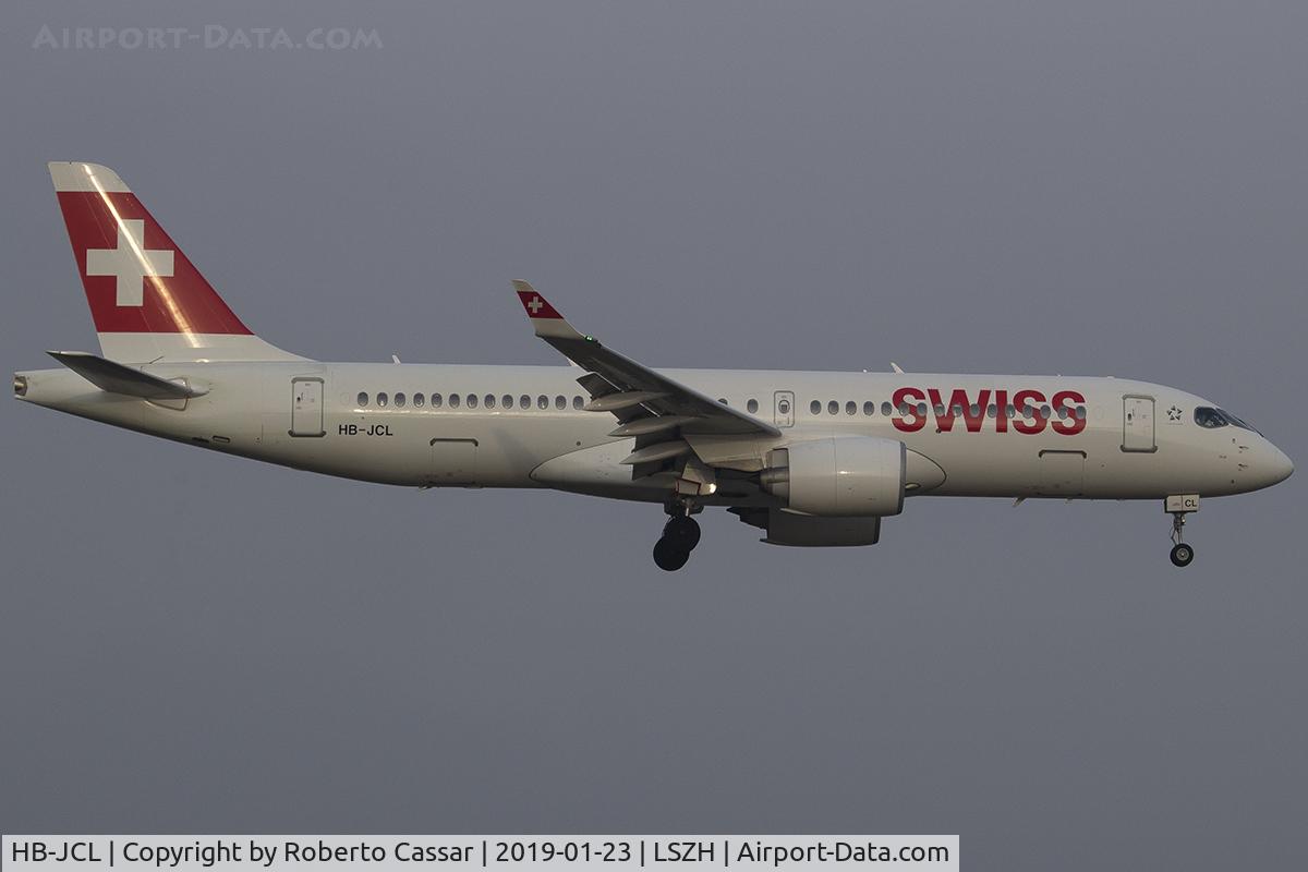 HB-JCL, 2018 Bombardier CS300 (BD-500-1A11) C/N 55029, Zurich - Kloten