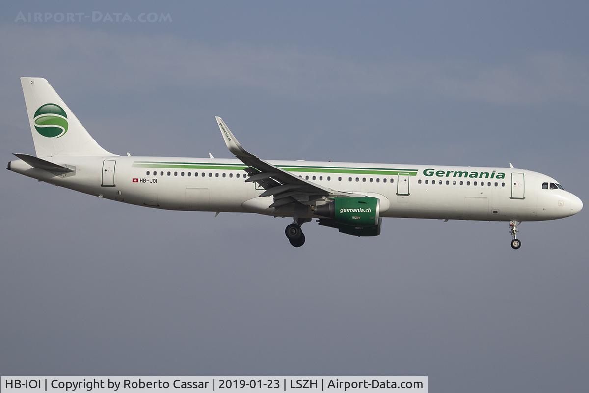 HB-IOI, 1996 Airbus A321-211 C/N 827, Zurich - Kloten