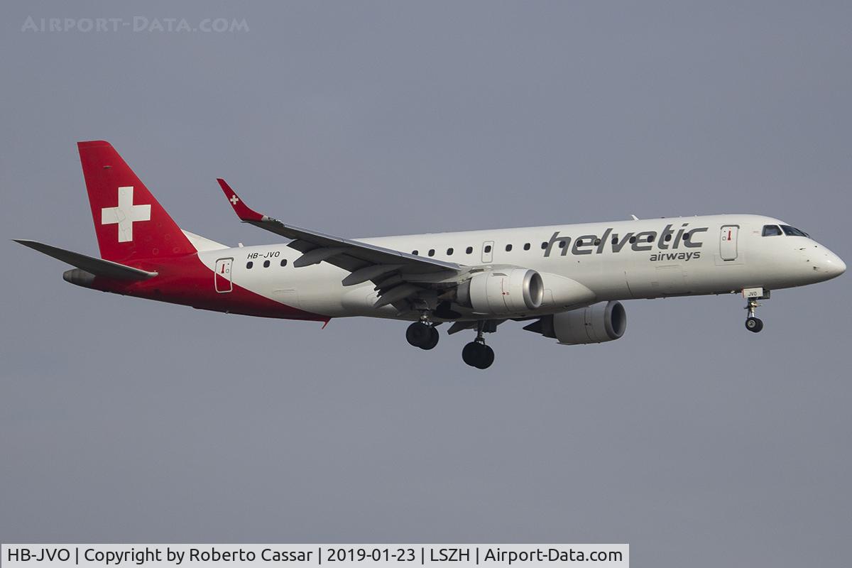 HB-JVO, 2009 Embraer 190LR (ERJ-190-100LR) C/N 19000294, Zurich - Kloten