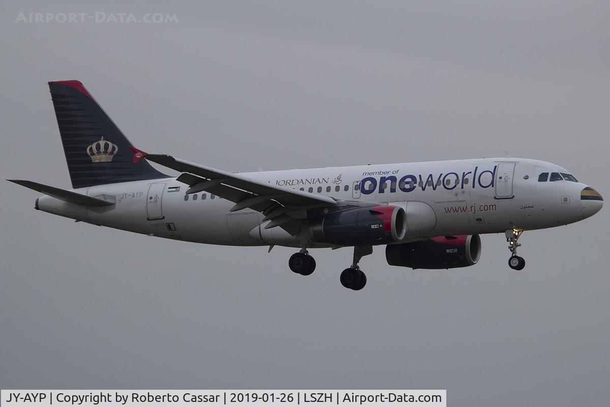 JY-AYP, 2009 Airbus A319-132 C/N 3832, Zurich - Kloten