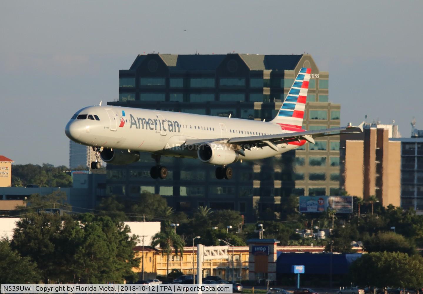 N539UW, 2009 Airbus A321-231 C/N 4082, American
