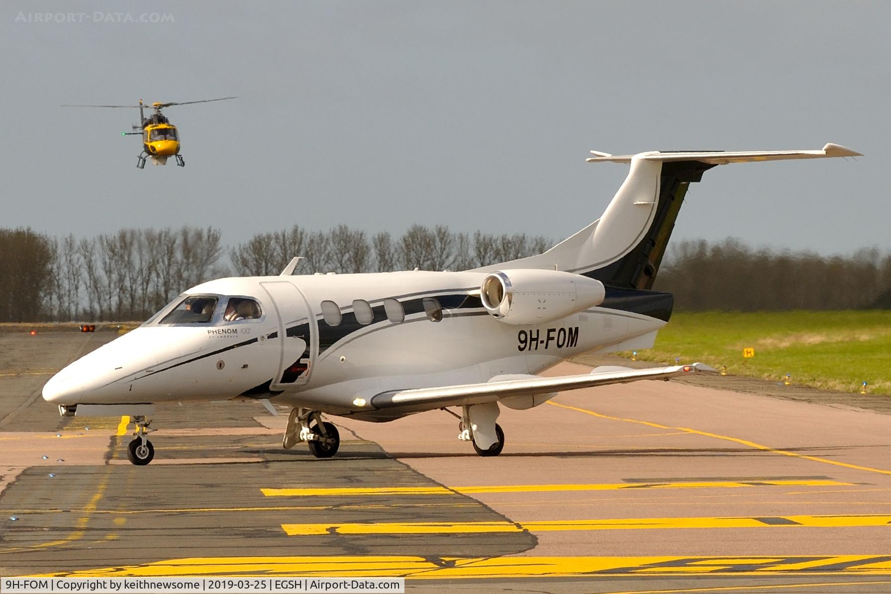 9H-FOM, 2009 Embraer EMB-500 Phenom 100 C/N 50000092, Arriving from Marseille.