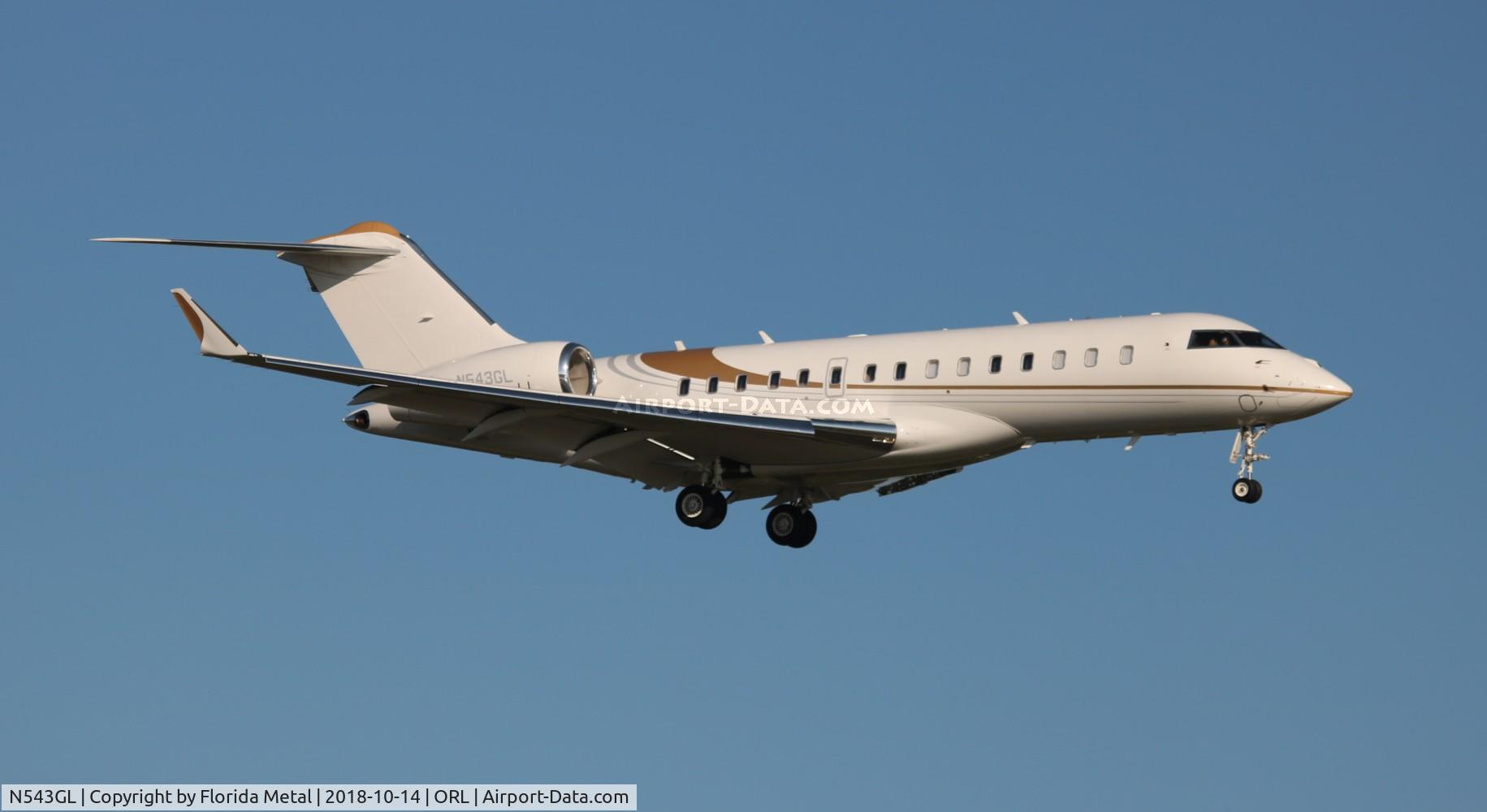 N543GL, 2013 Bombardier BD-700-1A10 Global 6000 C/N 9543, Global 6000