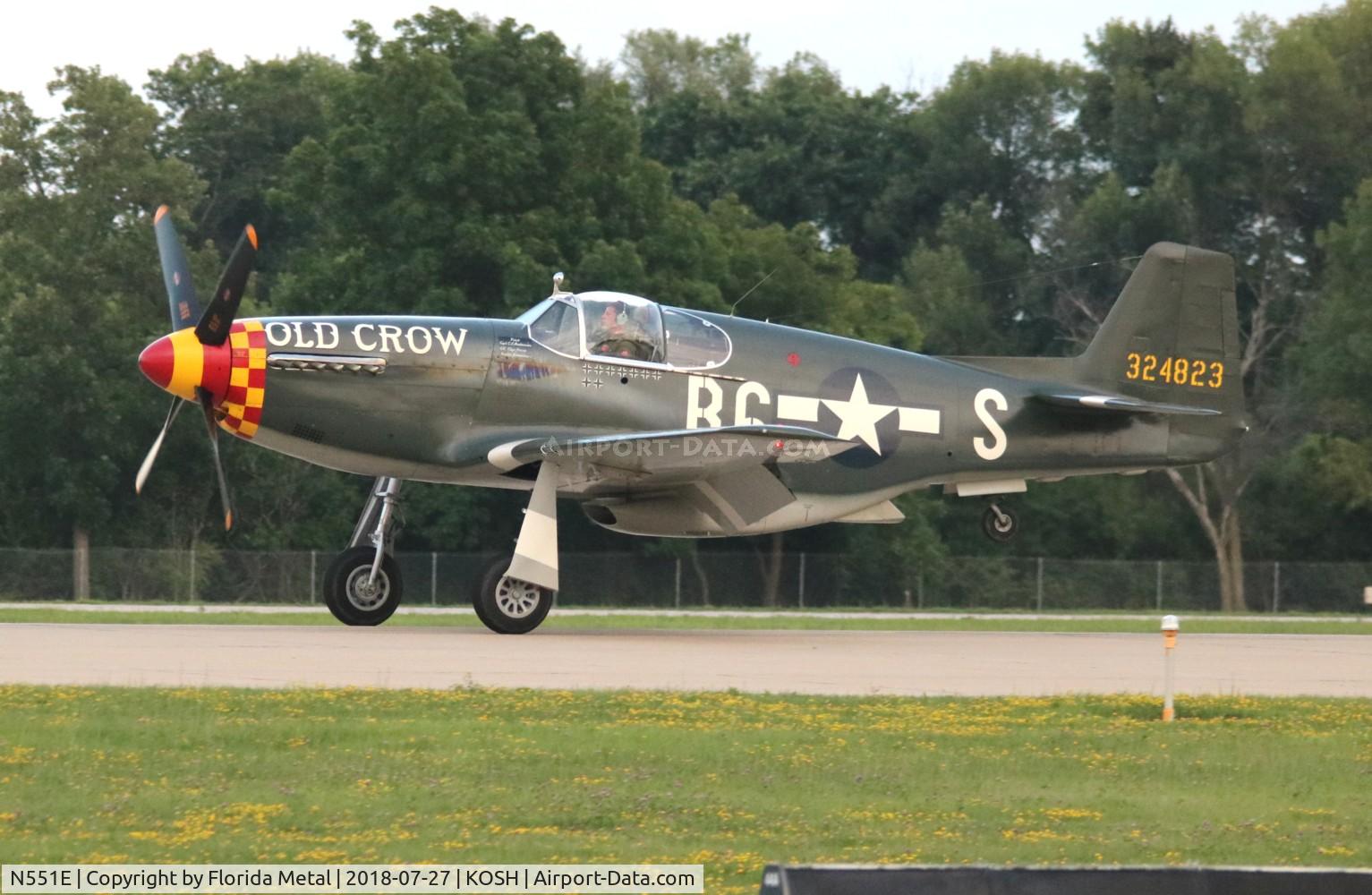 N551E, 1943 North American P-51B-1NA Mustang C/N 102-24700, Old Crow