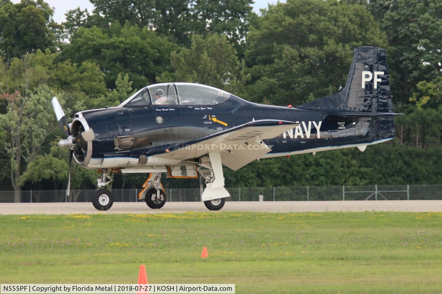 N555PF, 1954 North American T-28B Trojan C/N 200-336 (138265), T-28B
