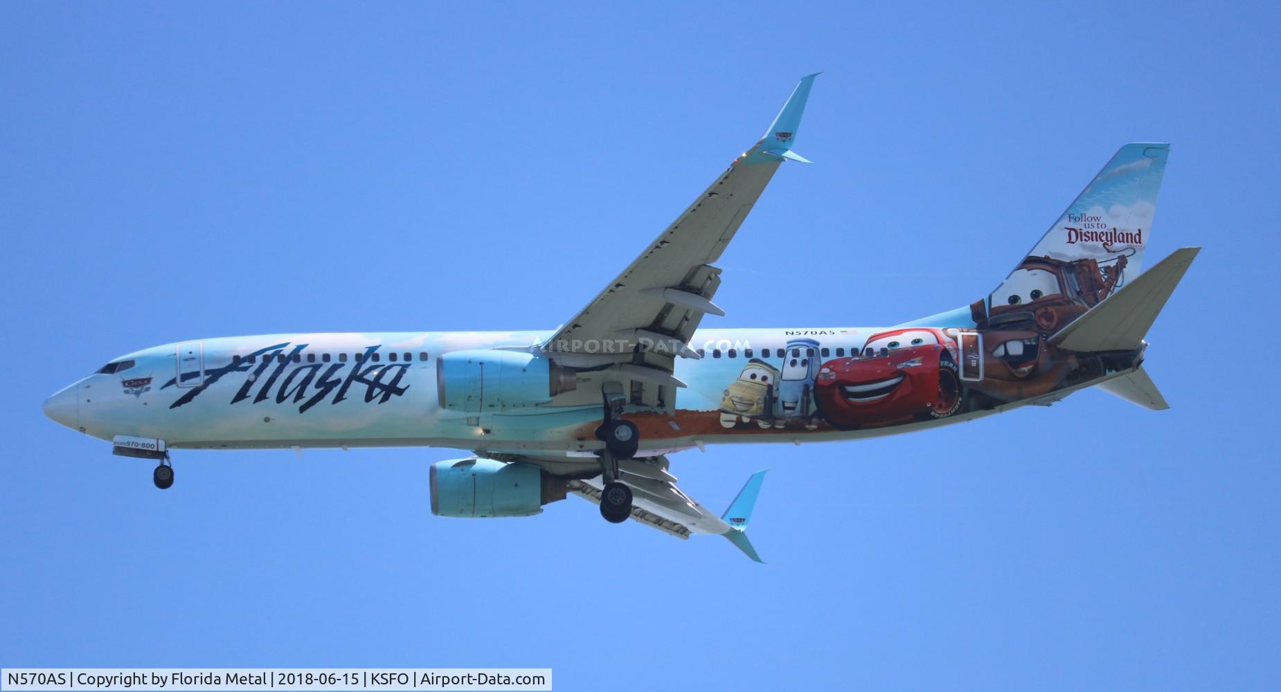 N570AS, 2007 Boeing 737-890 C/N 35185, Alaska 