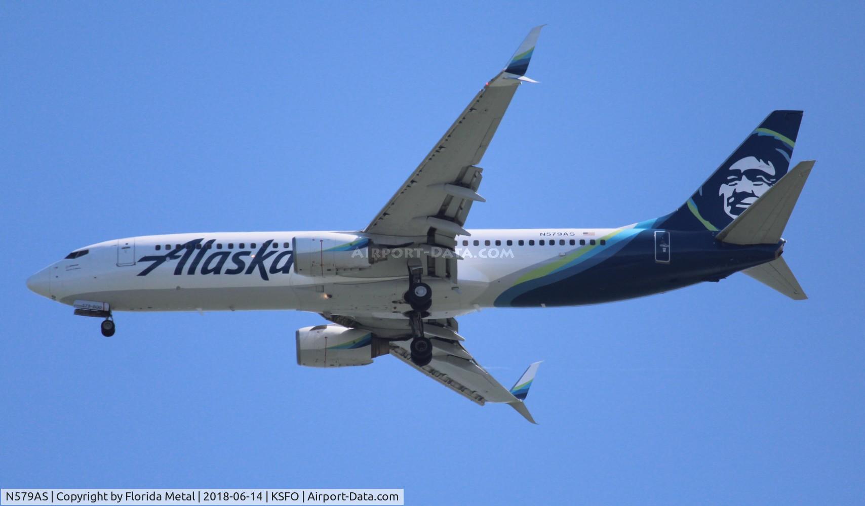 N579AS, 2007 Boeing 737-890 C/N 35187, Alaska