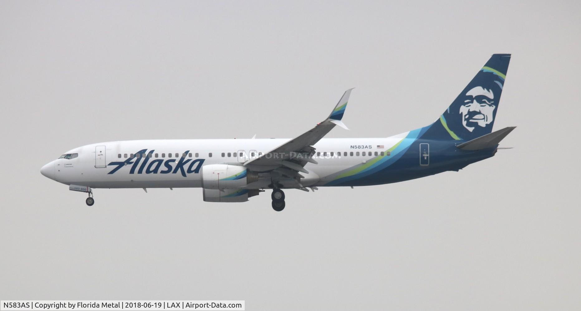 N583AS, 2007 Boeing 737-890 C/N 35681, Alaska