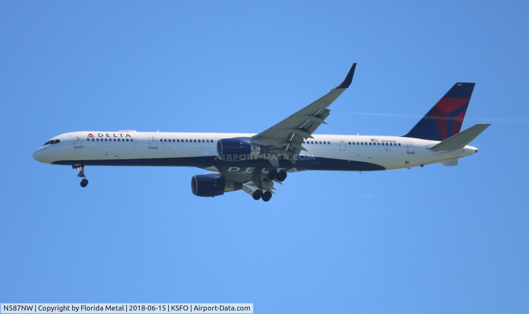 N587NW, 2002 Boeing 757-351 C/N 32986, Delta