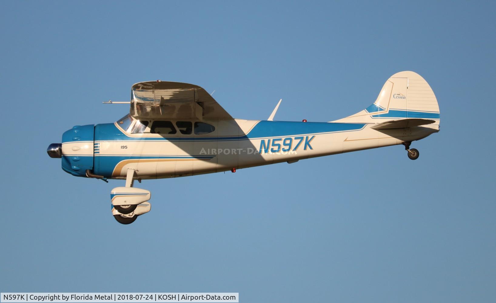 N597K, 1949 Cessna 195 C/N 7403, Cessna 195