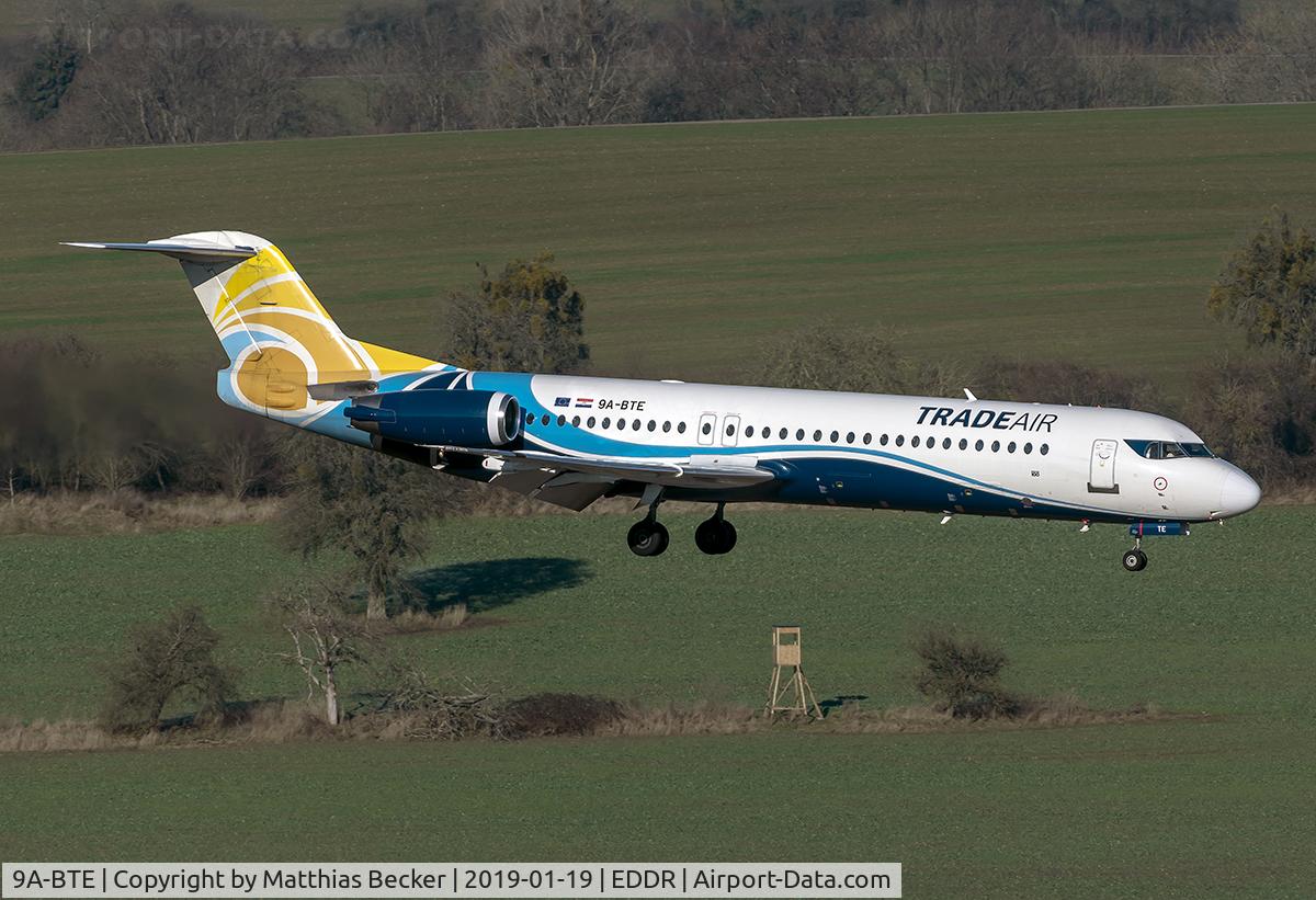 9A-BTE, 1992 Fokker 100 (F-28-0100) C/N 11416, 9A-BTE