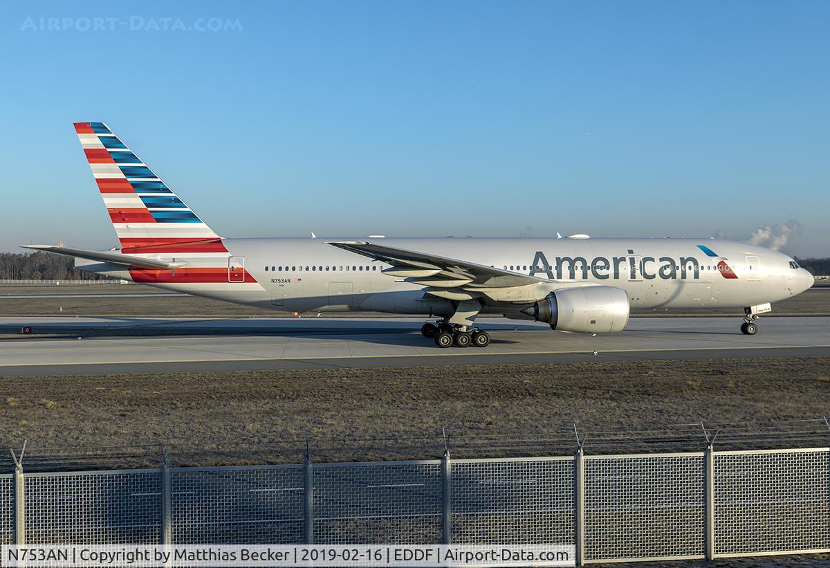 N753AN, 2001 Boeing 777-223 C/N 30261, N753AN