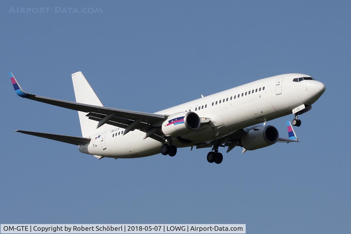 OM-GTE, 2000 Boeing 737-8AS C/N 29925, OM-GTE @ LOWG 2018