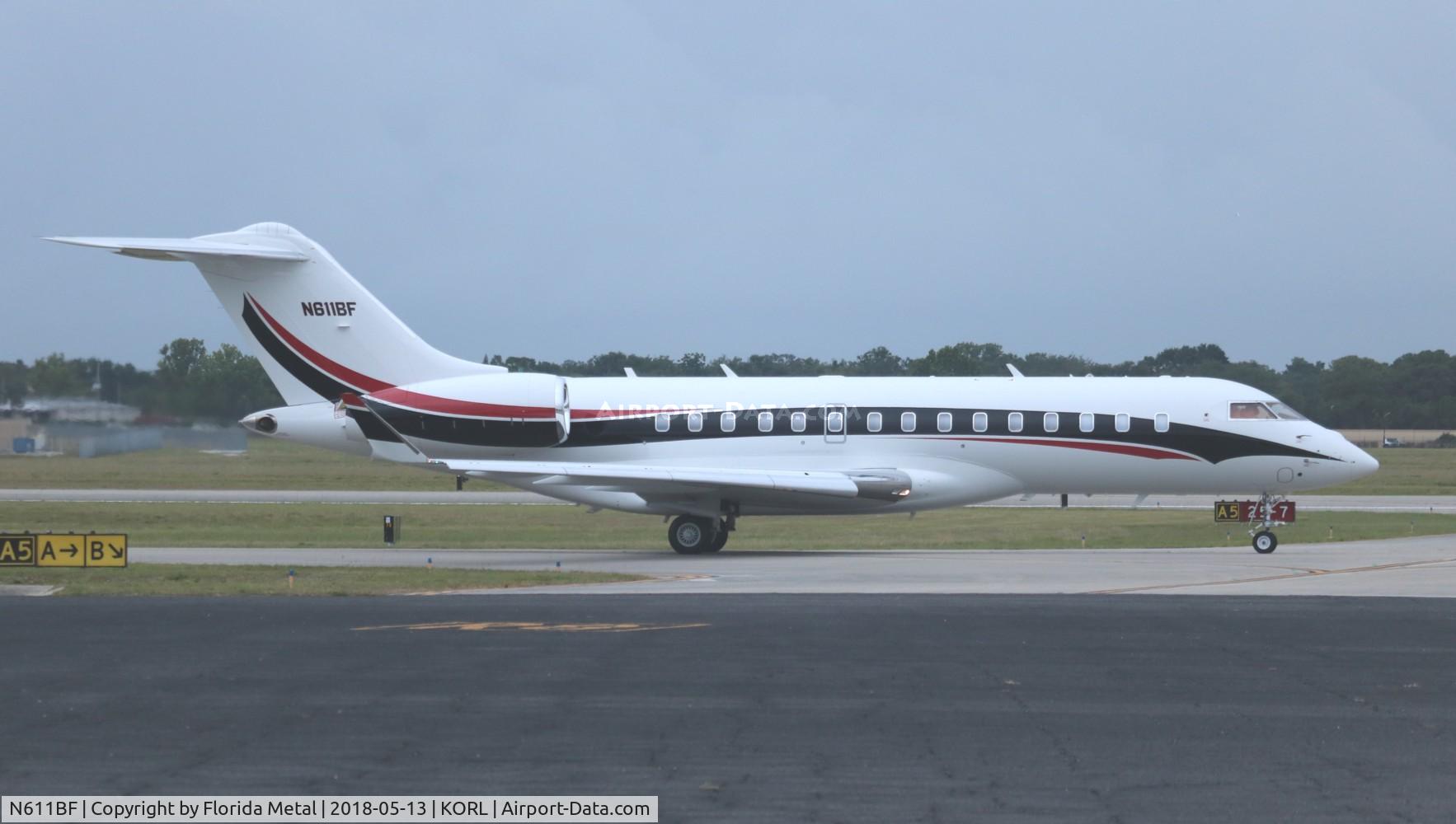 N611BF, 2016 Bombardier BD-700-1A10 Global 6000 C/N 9774, Global 6000