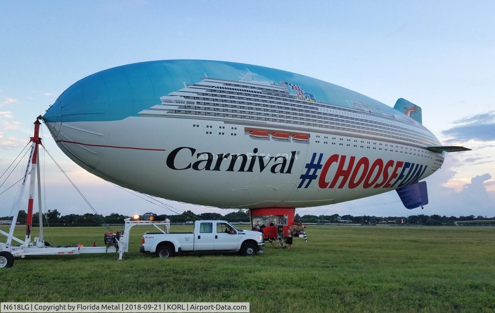 N618LG, 2000 American Blimp Corp A-60+ C/N 018, Carnival Blimp