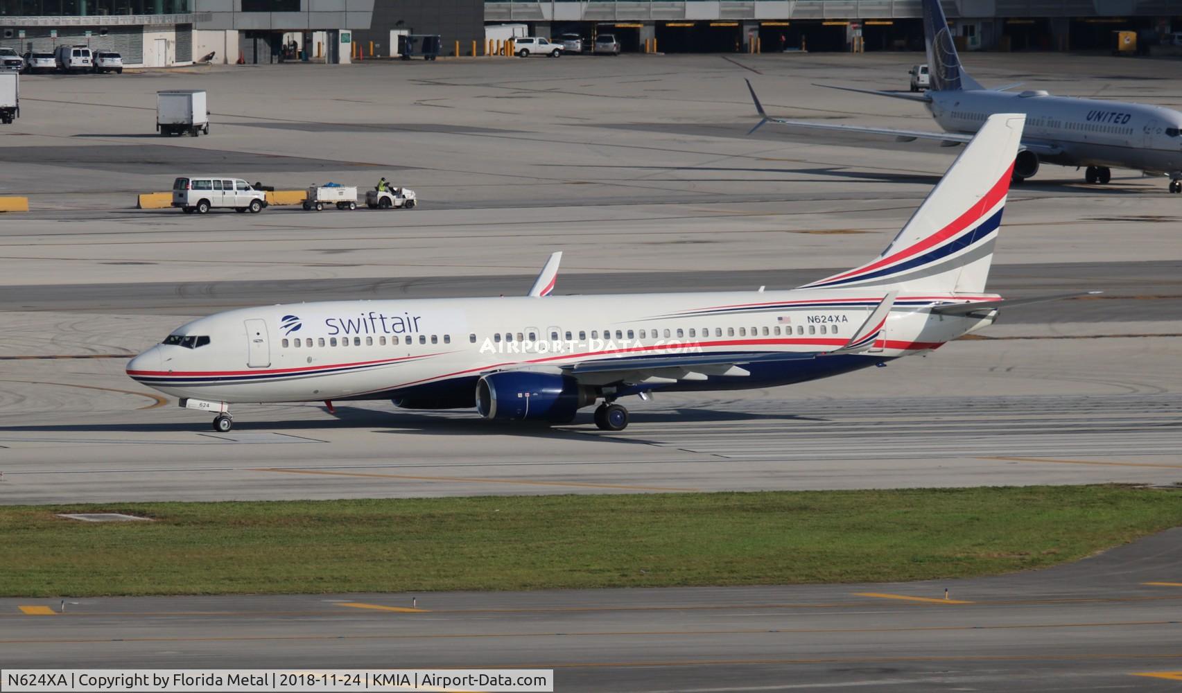 N624XA, 2001 Boeing 737-86J C/N 32624, Swiftair