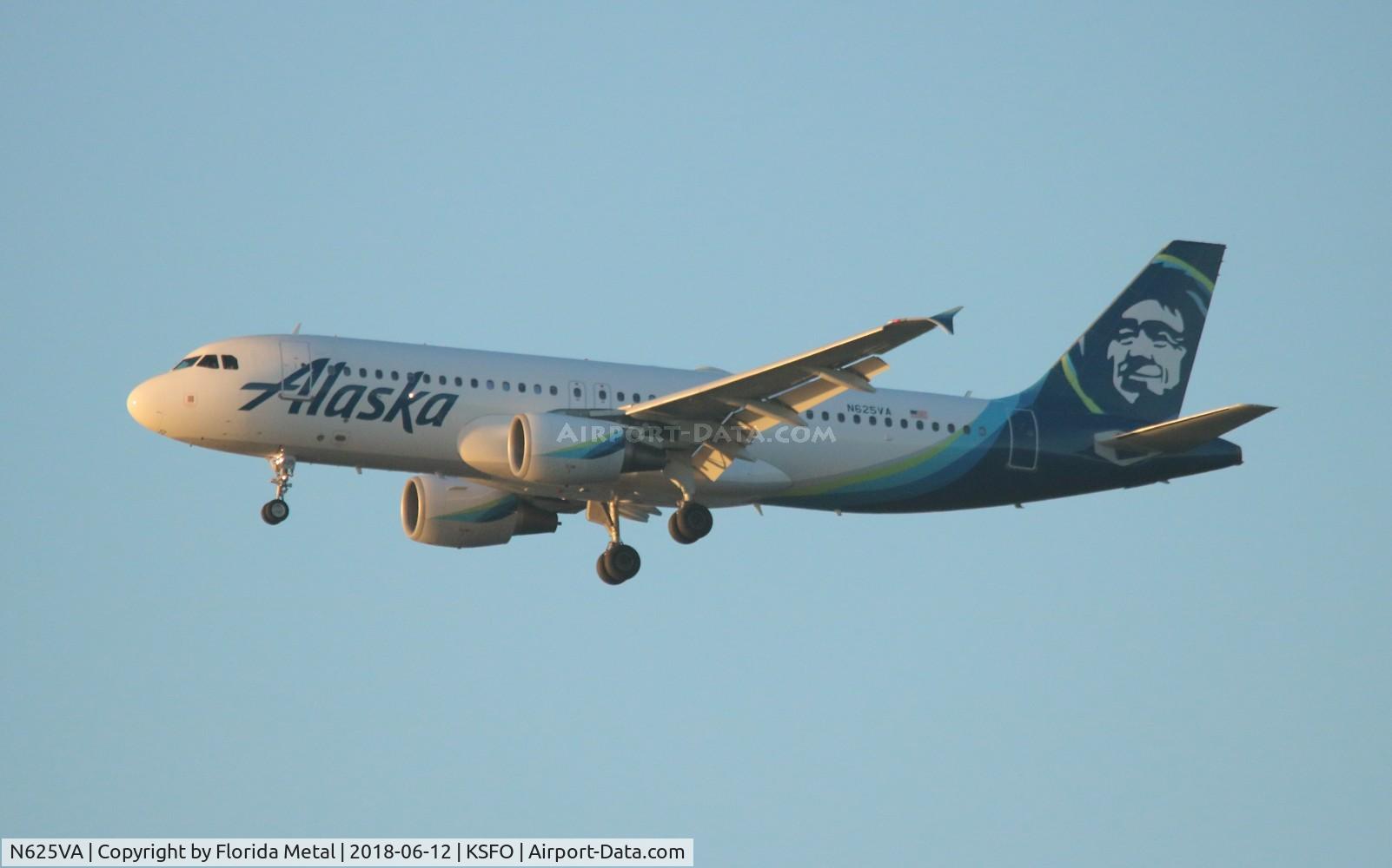 N625VA, 2006 Airbus A320-214 C/N 2800, Alaska